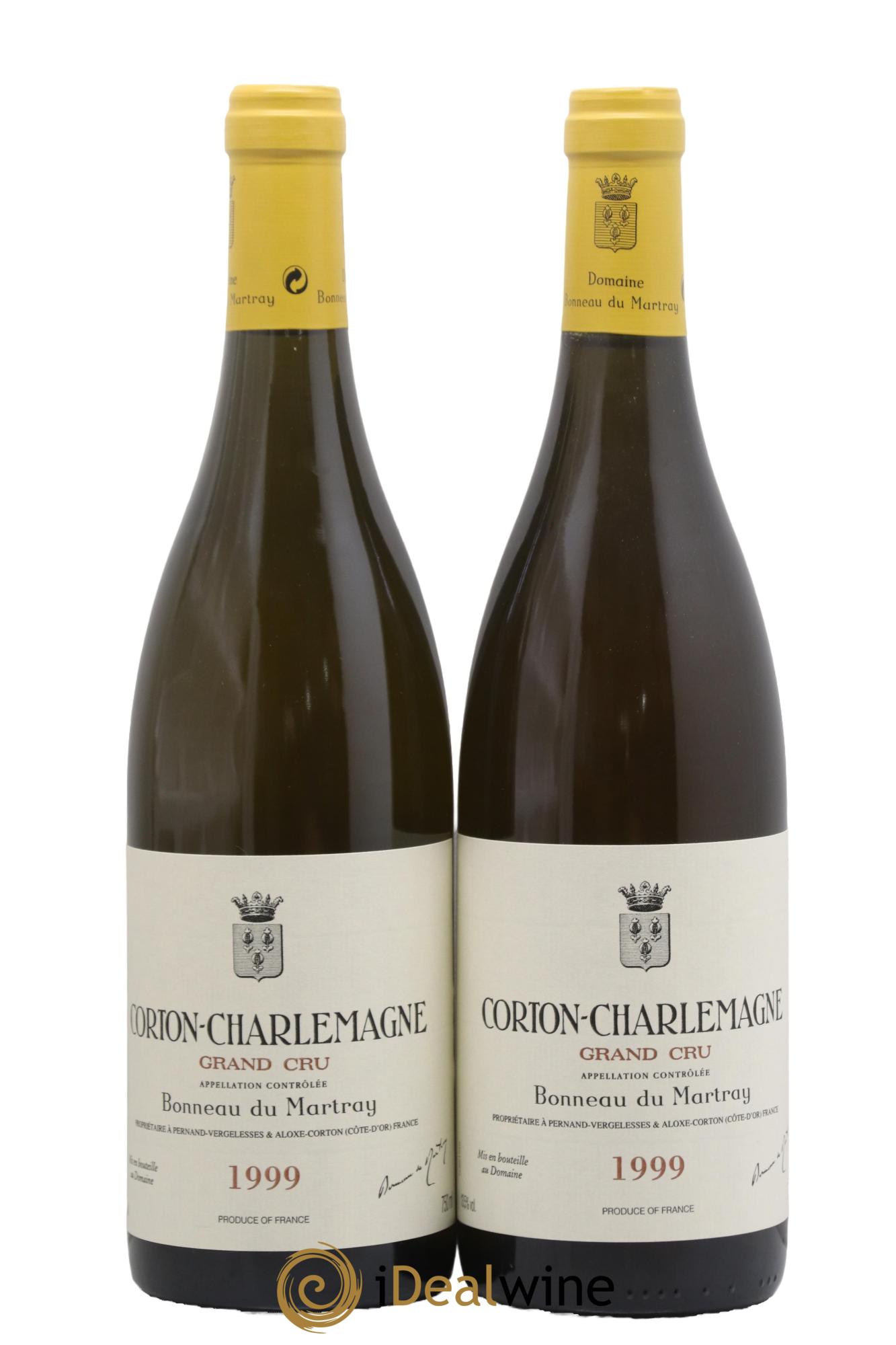 Corton-Charlemagne Grand Cru Bonneau du Martray (Domaine) 1999 - Lot de 2 bouteilles - 0