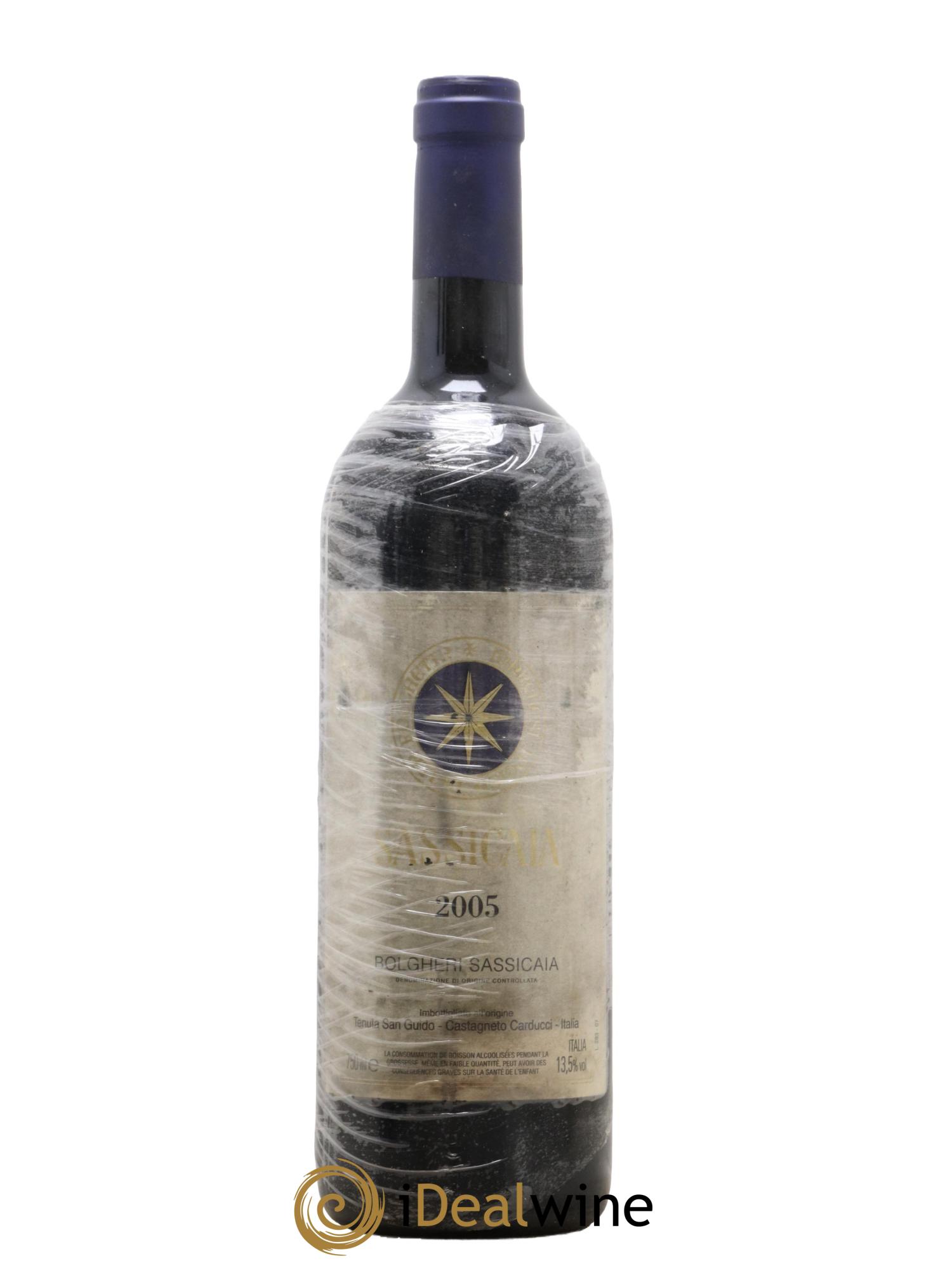 Bolgheri DOC Sassicaia Tenuta San Guido 2005 - Lot de 1 bouteille - 0