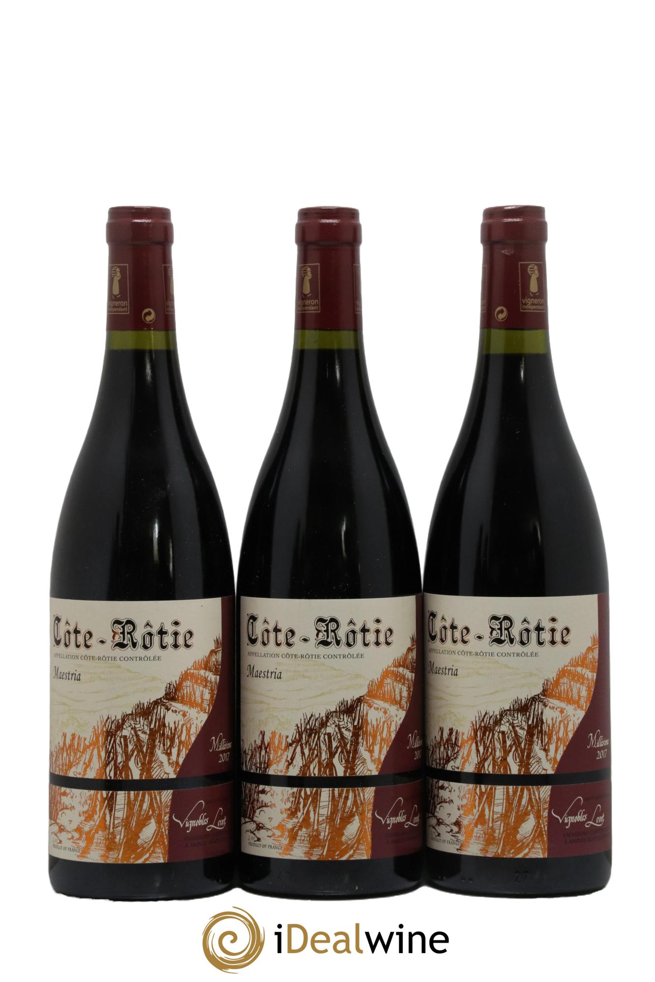 Côte-Rôtie Maestria Vignobles Levet 2017 - Lot de 3 bouteilles - 0