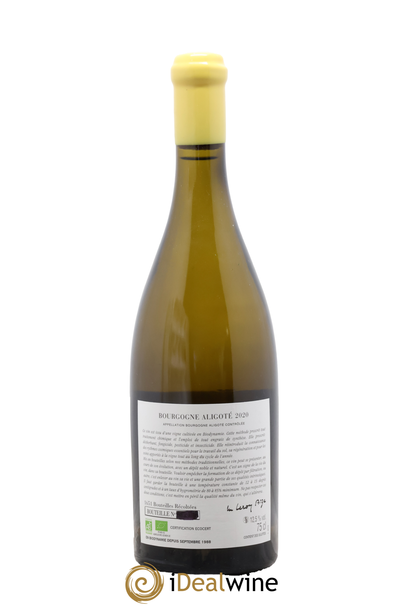 Bourgogne Aligoté Sous Chatelet d'Auvenay (Domaine) 2020 - Lot de 1 bouteille - 1