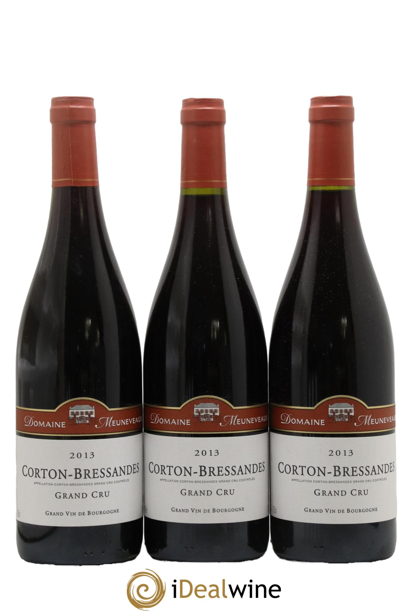 Corton Grand Cru Bressandes Domaine Meuneveaux 2013 - Lot of 3 bottles - 0