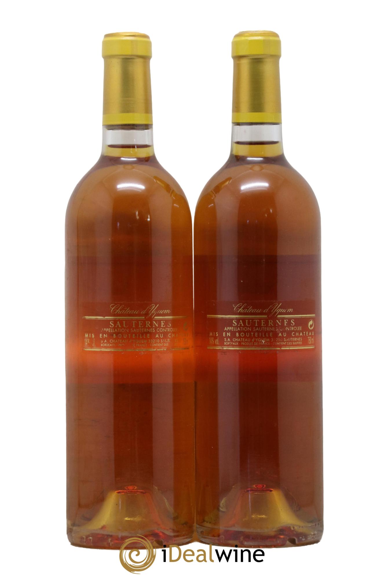 Château d' Yquem 1er Cru Classé Supérieur 2006 - Lot de 2 bouteilles - 1