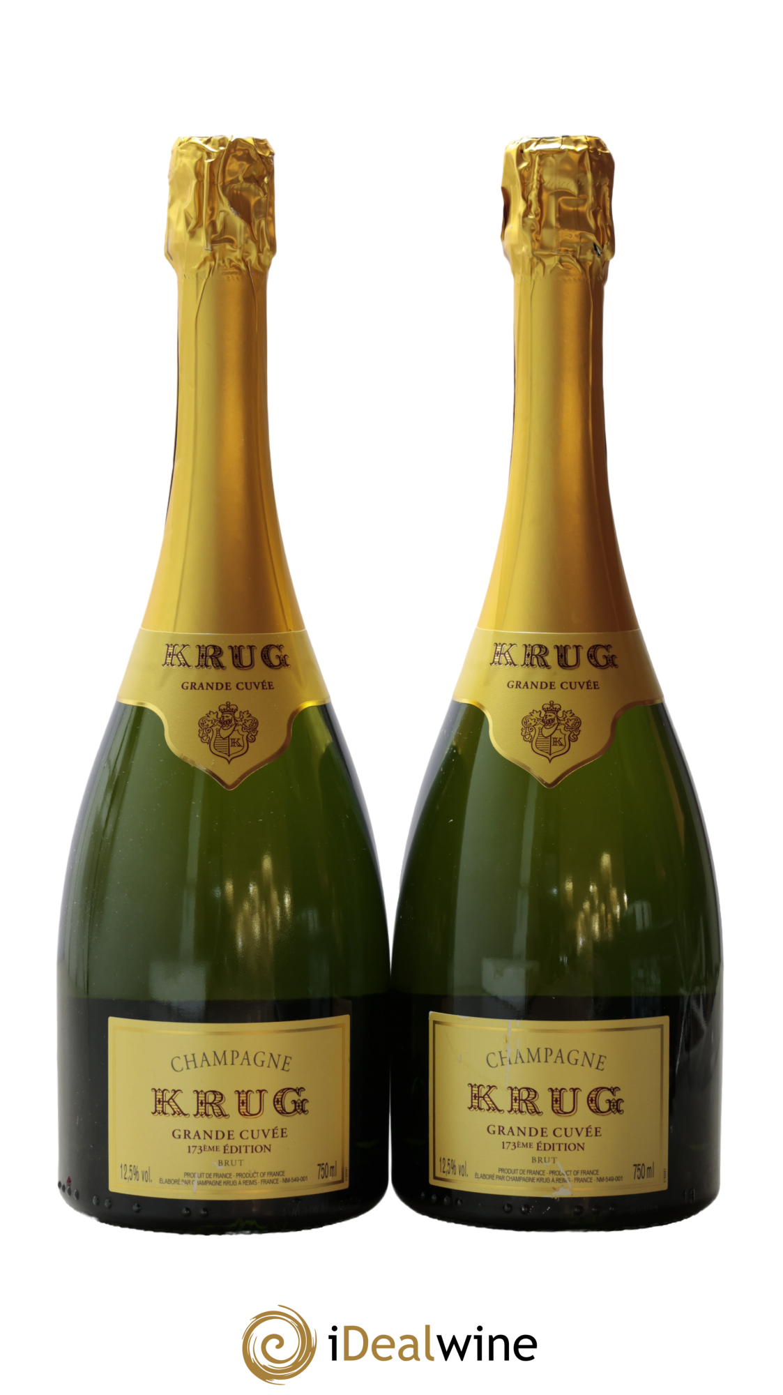 Grande Cuvée Brut - 173ème édition Krug - Posten von 2 Flaschen - 0