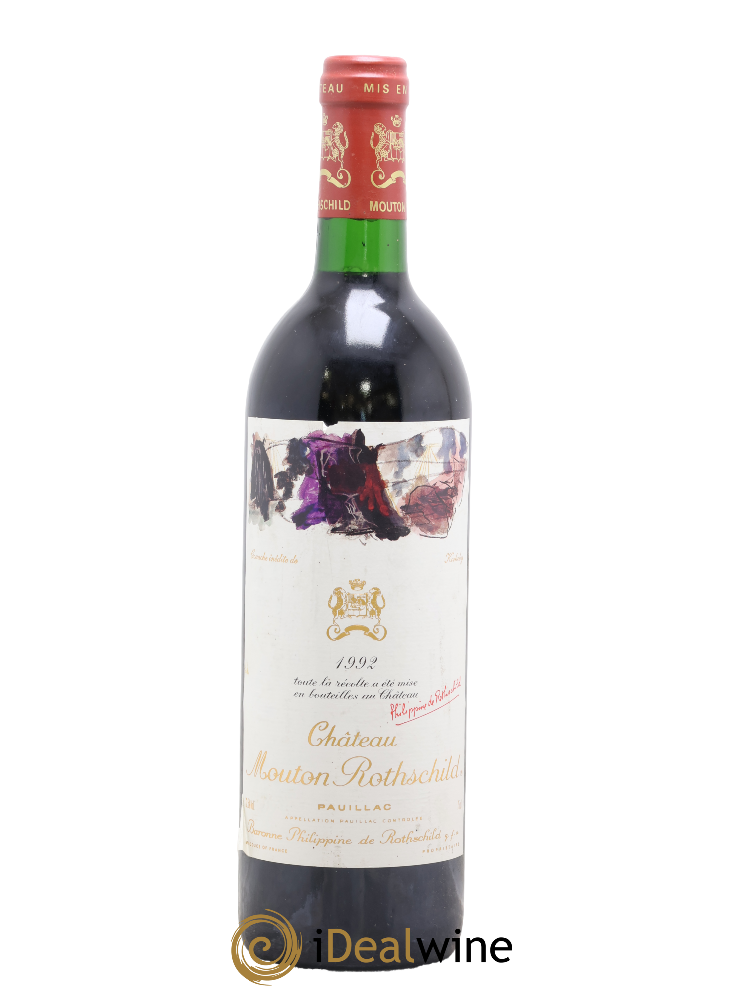 Château Mouton Rothschild 1er Grand Cru Classé 1992 - Lot de 1 bouteille - 0