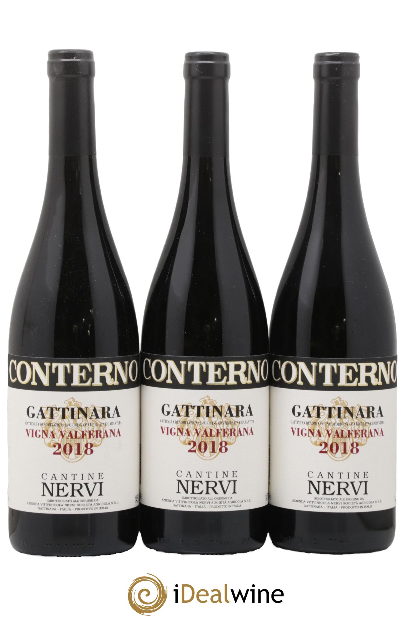 Gattinara DOCG Vigna Valferana Nervi Conterno 2018 - Lot de 3 bouteilles - 0
