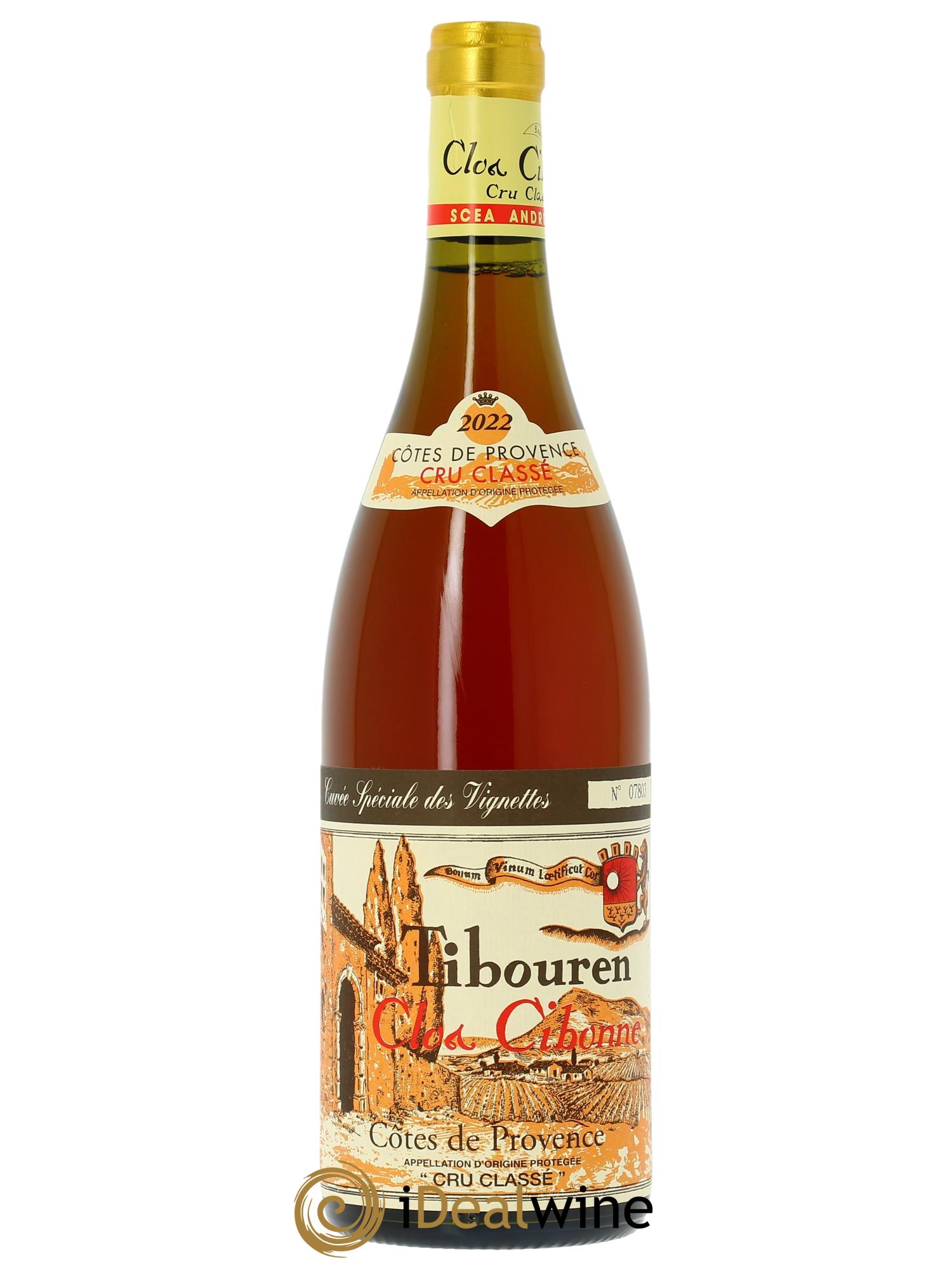 Côtes de Provence Clos Cibonne Tibouren Cuvée Spéciale des Vignettes 2022 - Lot de 1 bouteille - 0