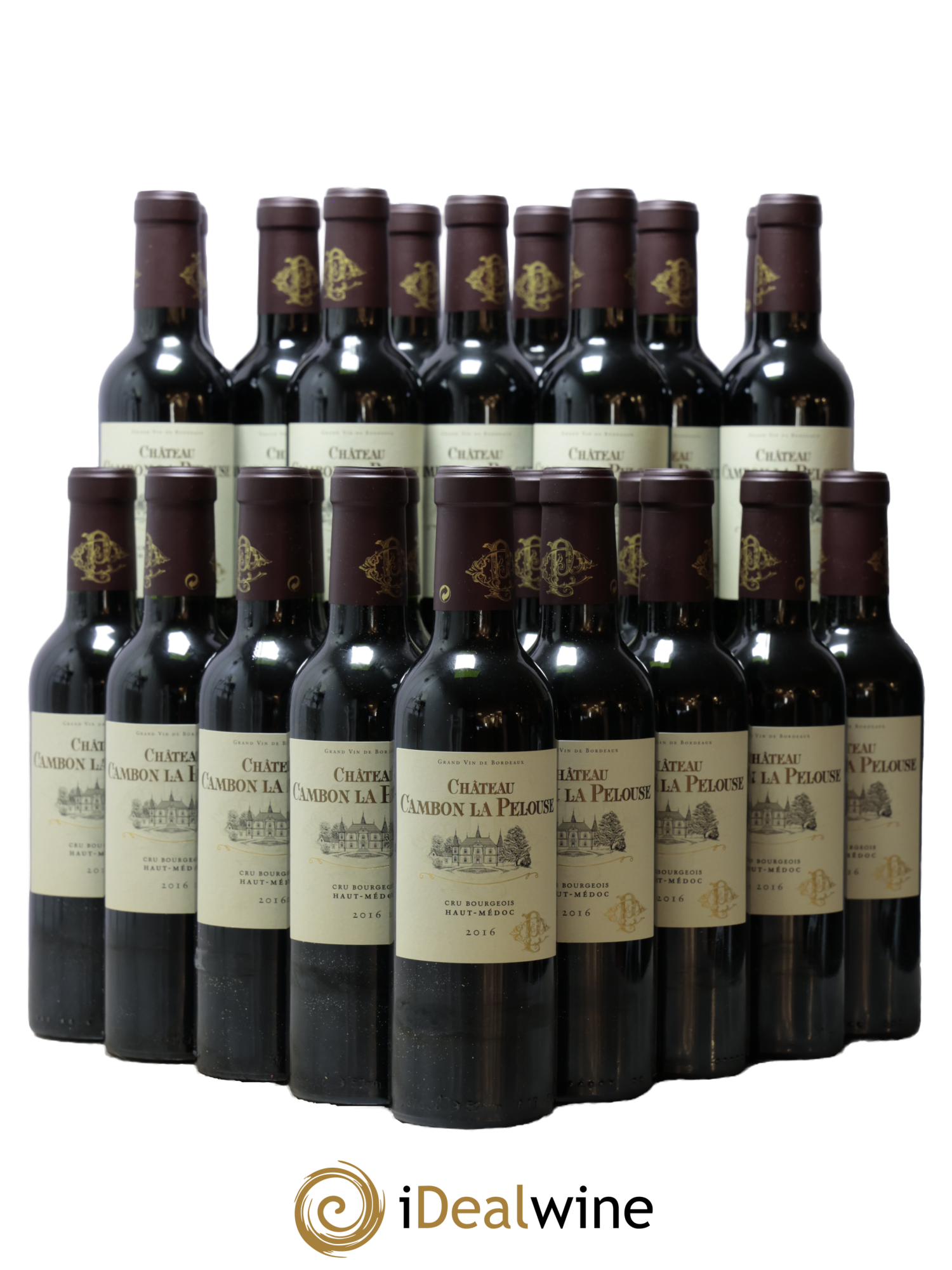 Château Cambon la Pelouse Cru Bourgeois 2016 - Lot de 24 demi bouteilles - 0