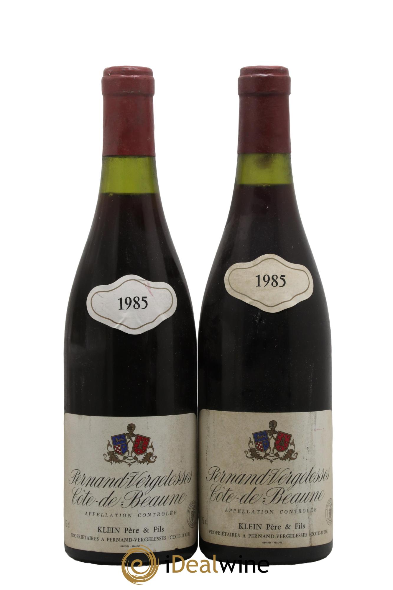 Pernand-Vergelesses Klein 1985 - Lot of 2 bottles - 0