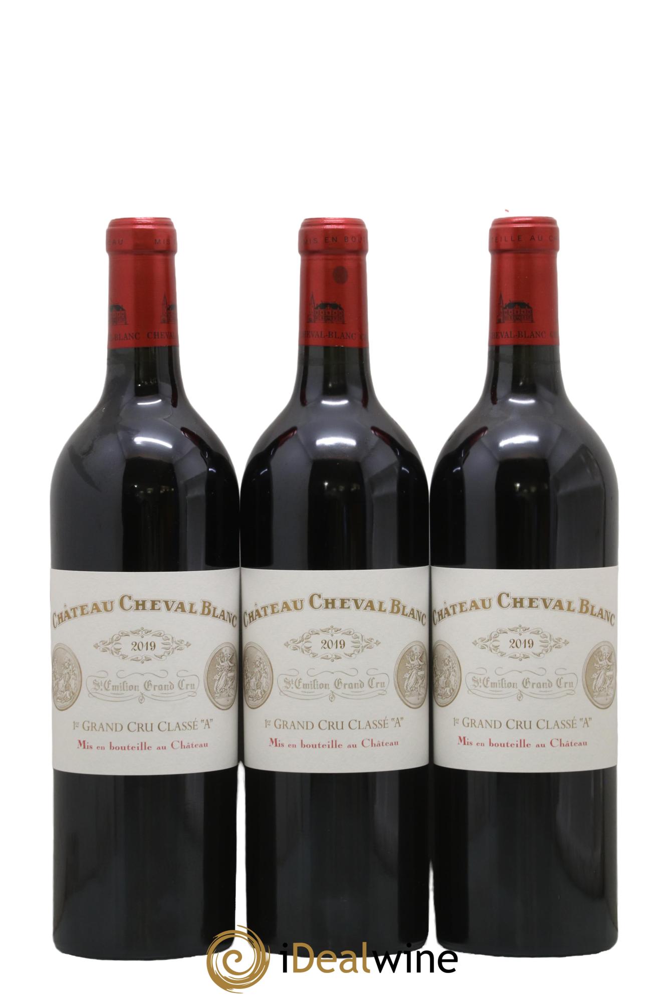 Château Cheval Blanc 1er Grand Cru Classé A 2019 - Lot de 3 bouteilles - 0