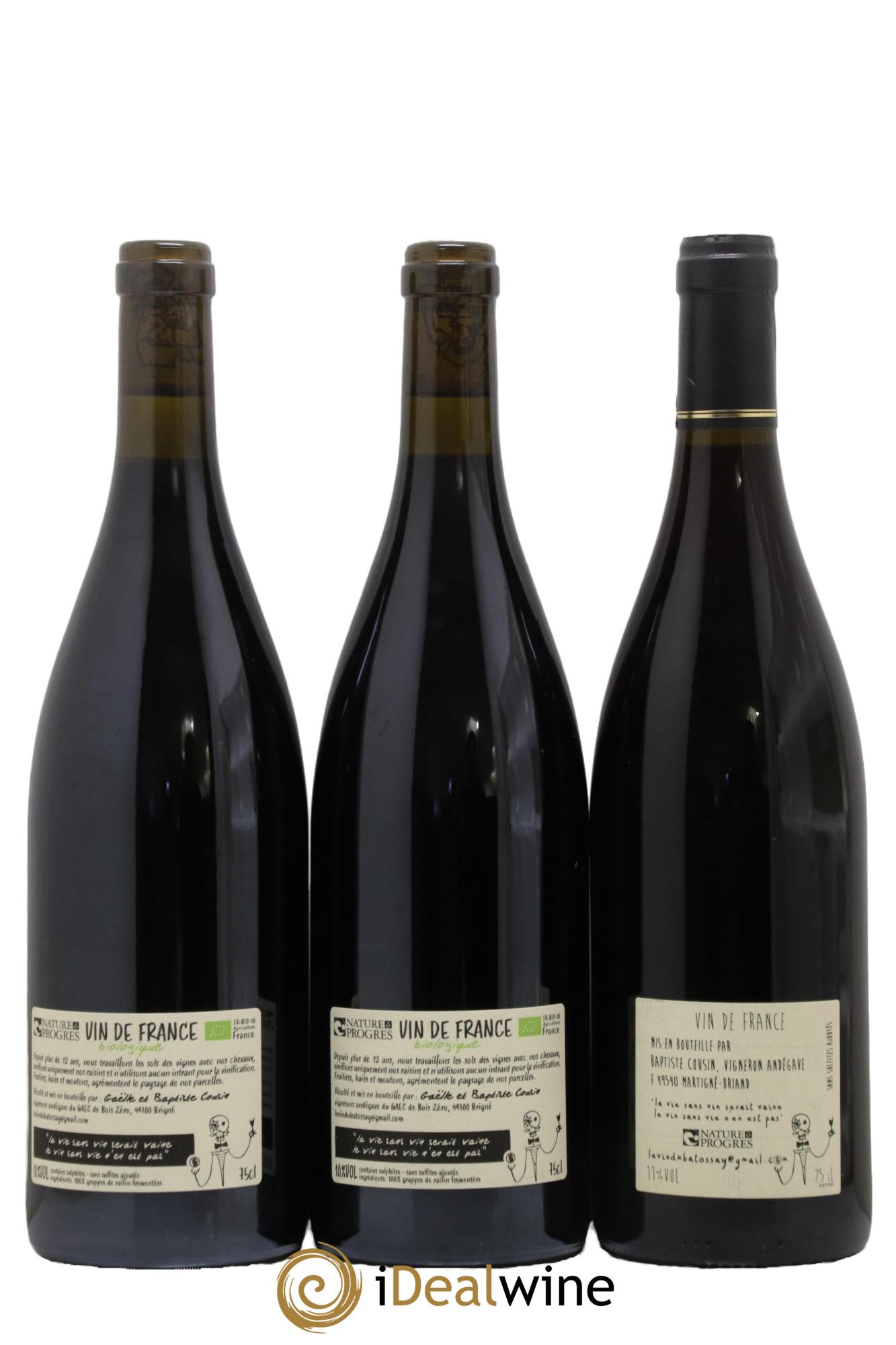 Vin de France Domaine du Batossay 2023 - Lot de 3 bouteilles - 1