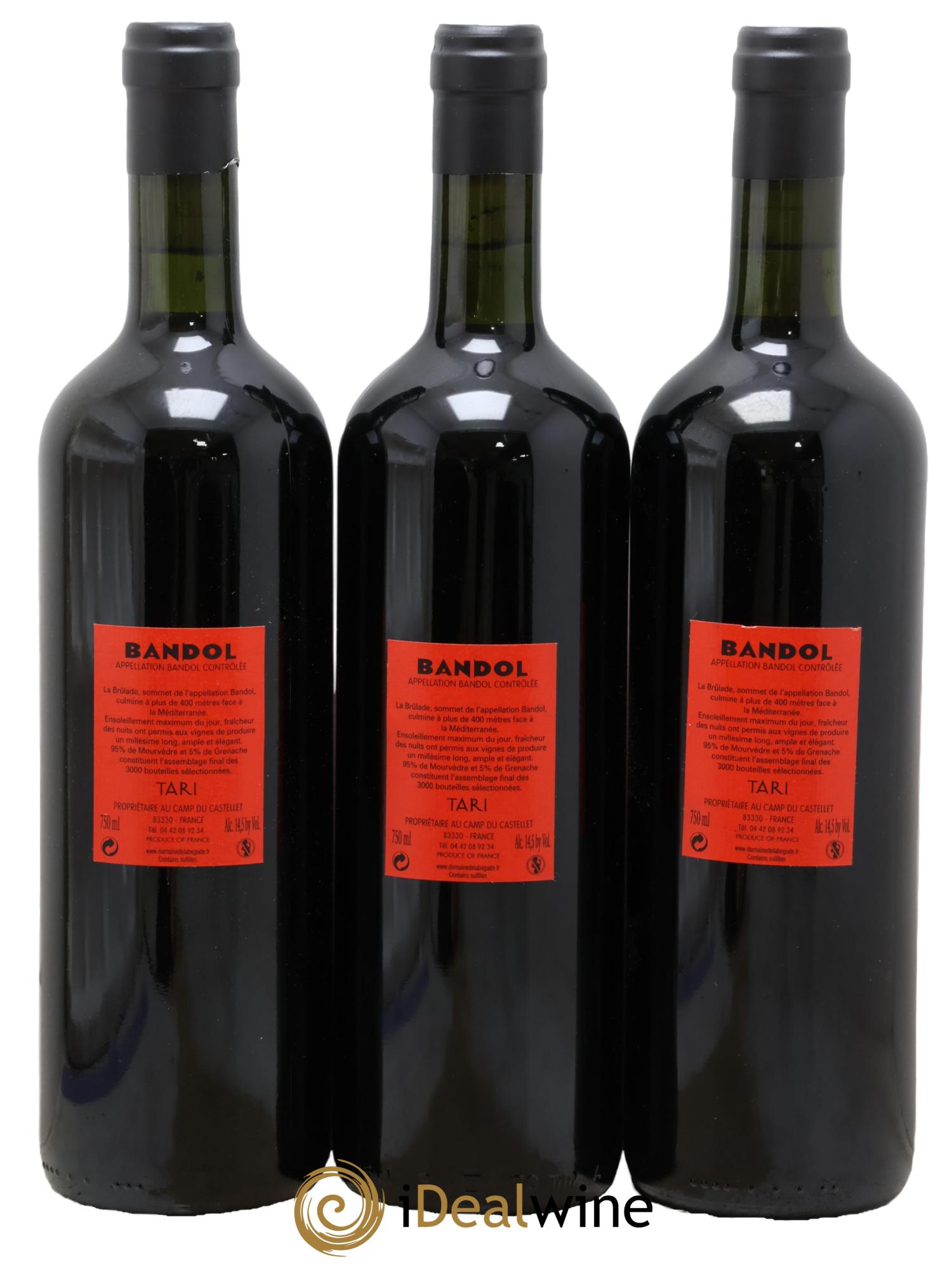 Bandol La Brûlade La Bégude 2005 - Lot of 3 bottles - 1