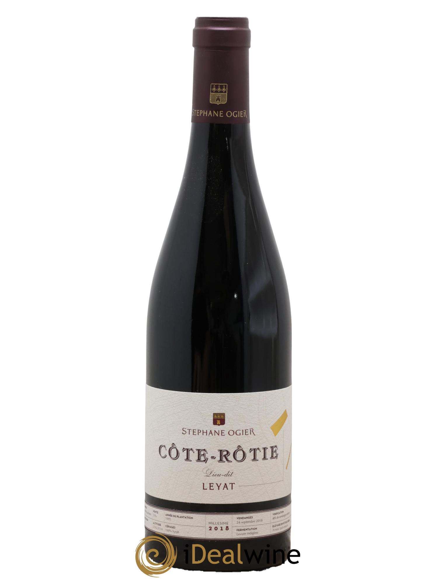 Côte-Rôtie Lieu-dit Leyat Stéphane Ogier 2018 - Lotto di 1 bottiglia - 0