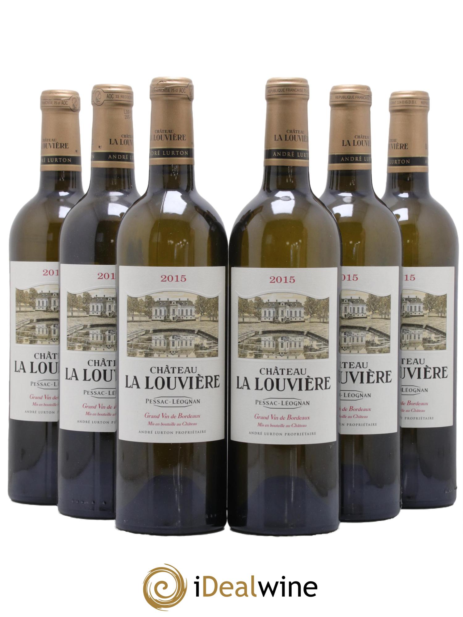 Château la Louvière 2015 - Lot de 6 bouteilles - 0