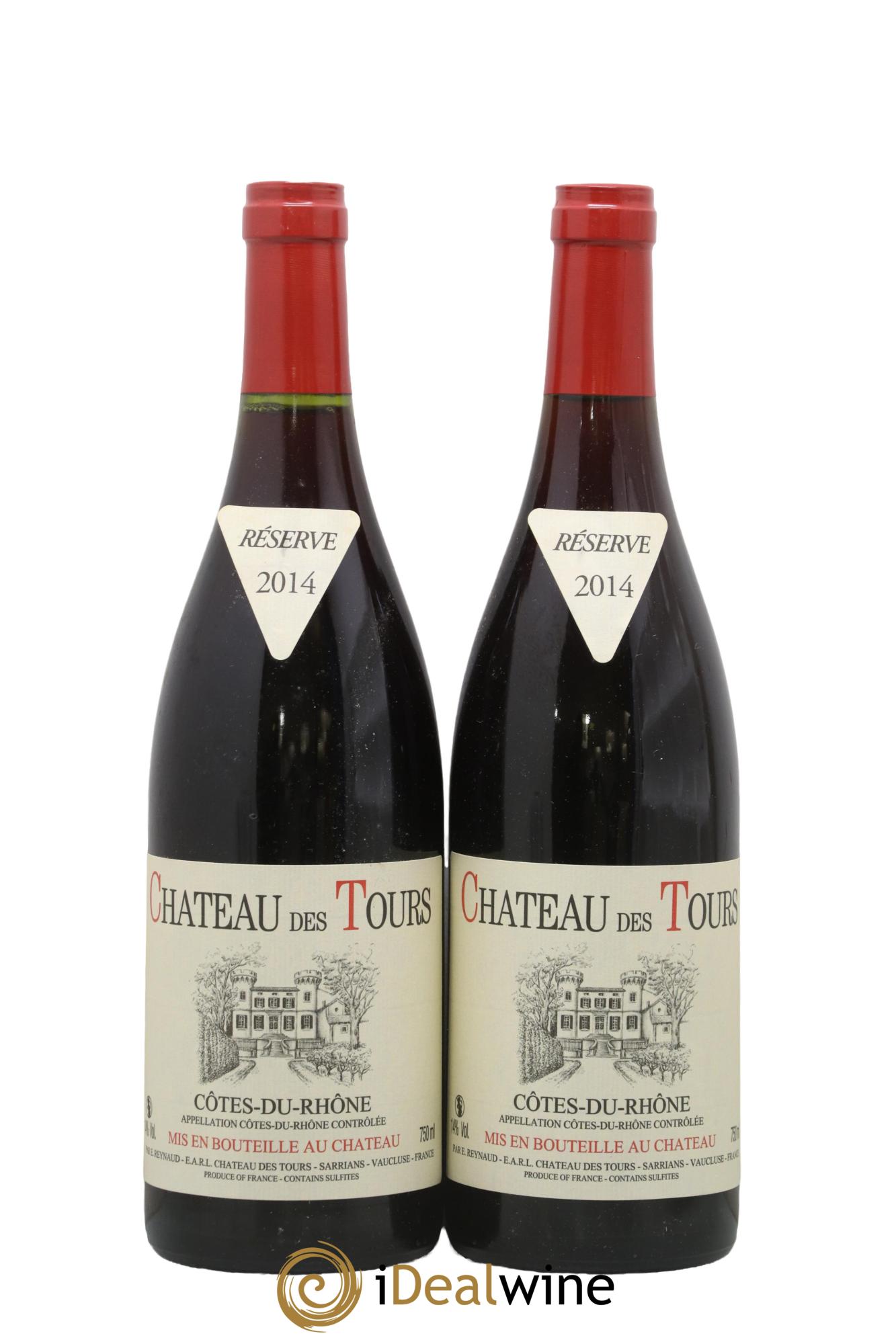 Côtes-du-Rhône Château des Tours Emmanuel Reynaud 2014 - Lot de 2 bouteilles - 0