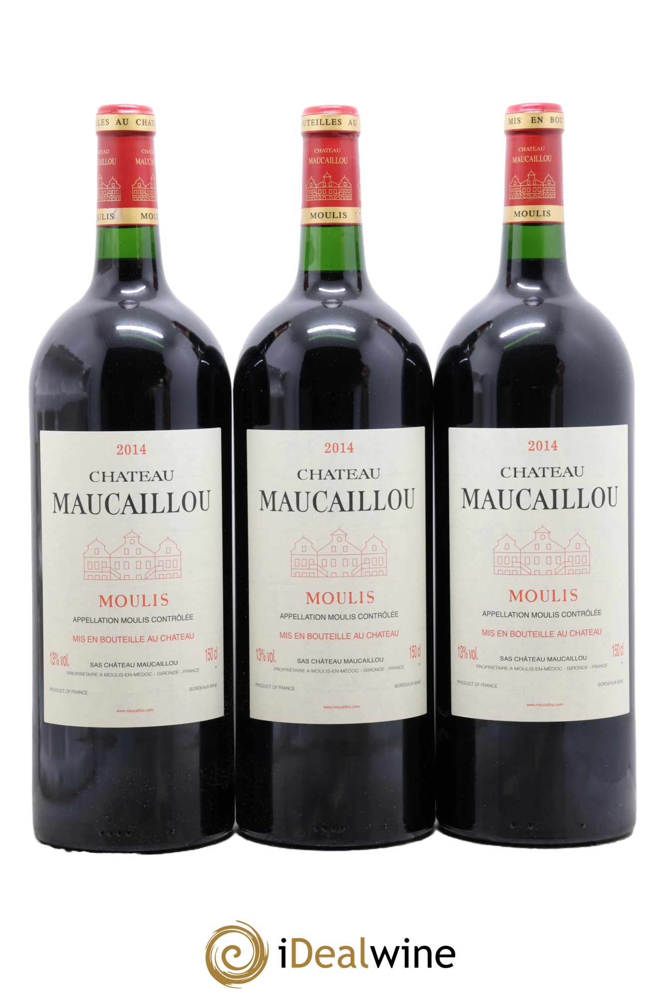 Château Maucaillou 2014 - Lot of 3 magnums - 0