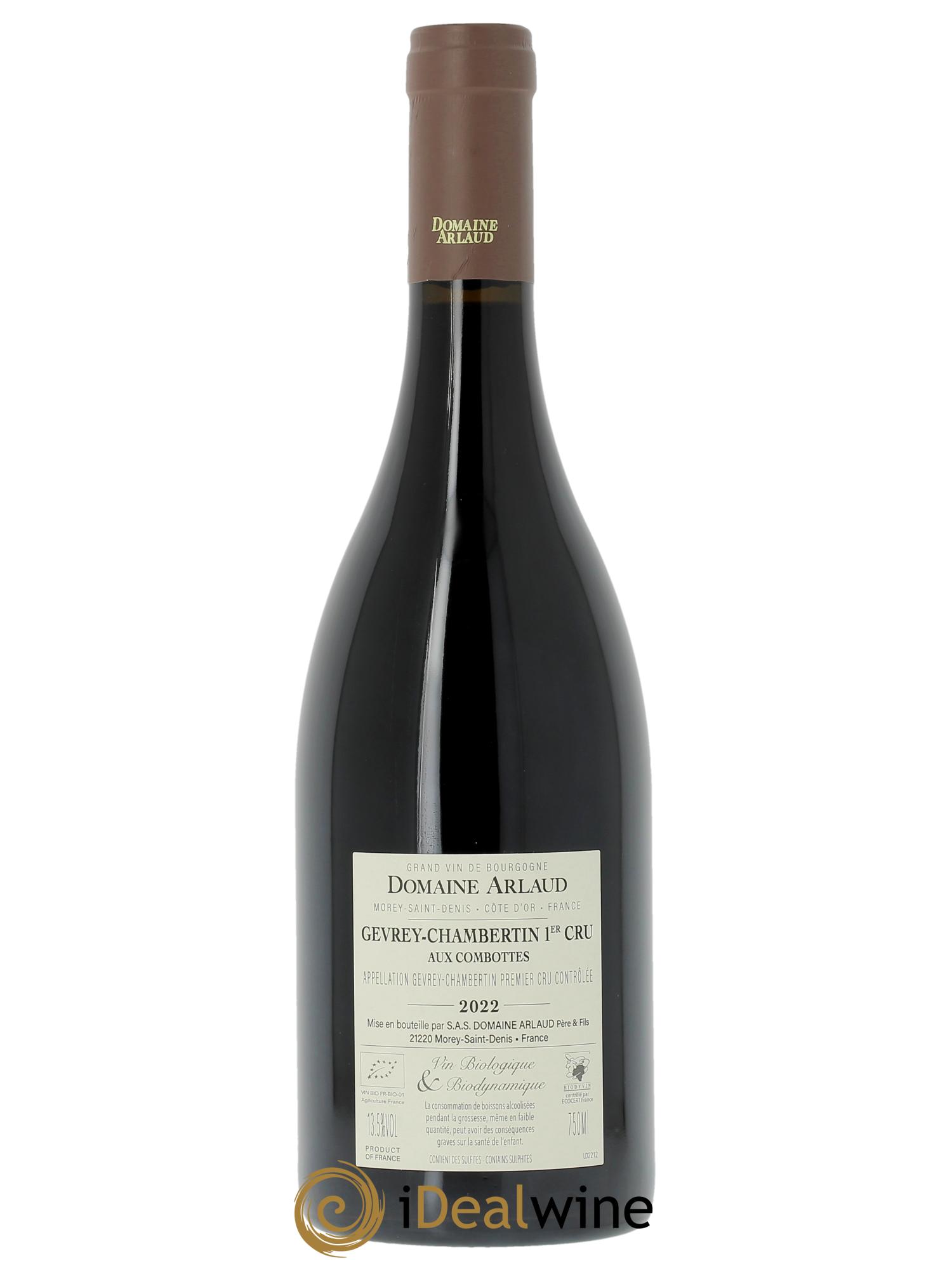 Gevrey-Chambertin 1er Cru Aux Combottes Arlaud  2022 - Lot of 1 bottle - 1