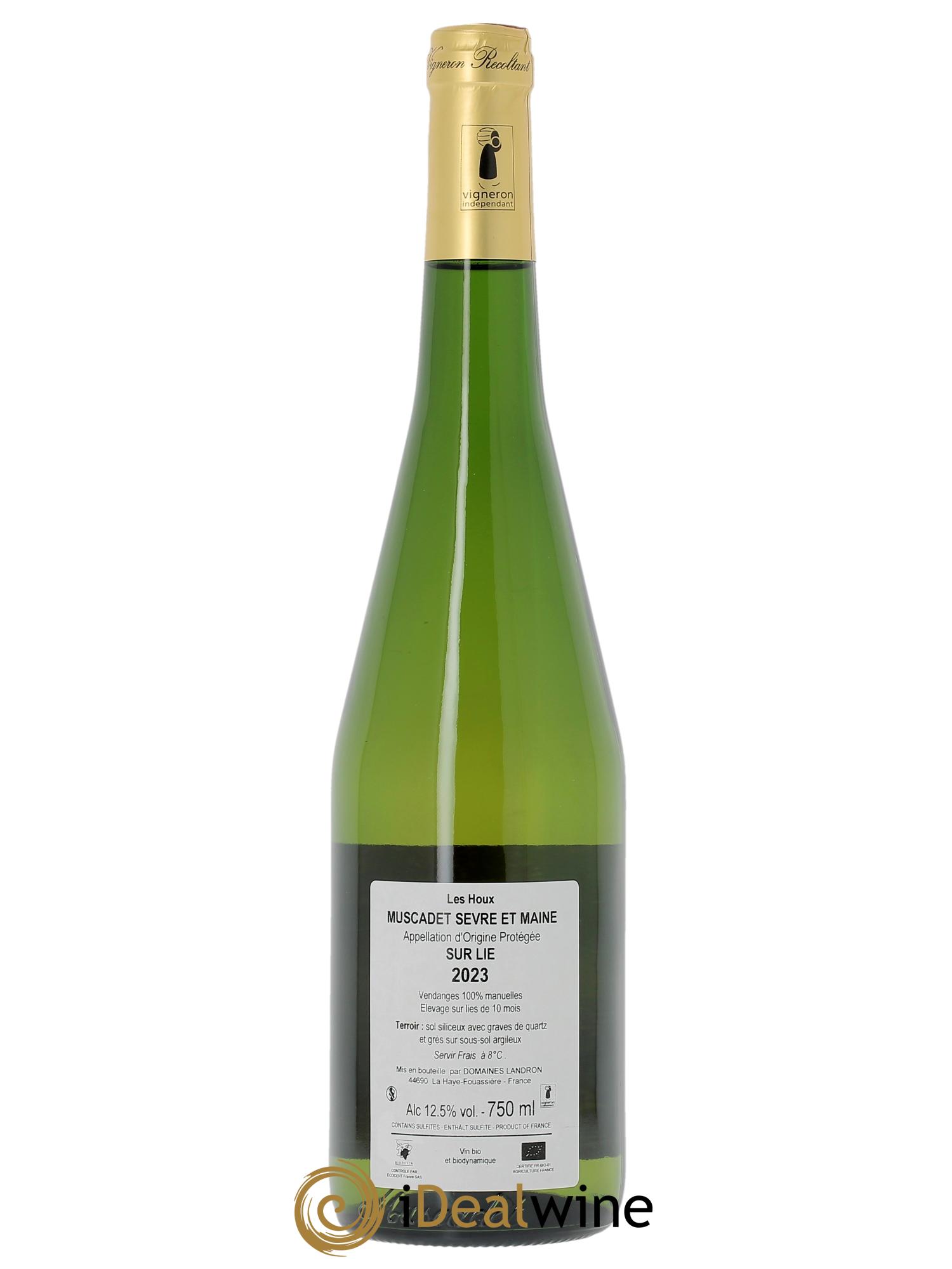 Muscadet-Sèvre-et-Maine Les Houx Jo Landron 2023 - Lot de 1 bouteille - 1