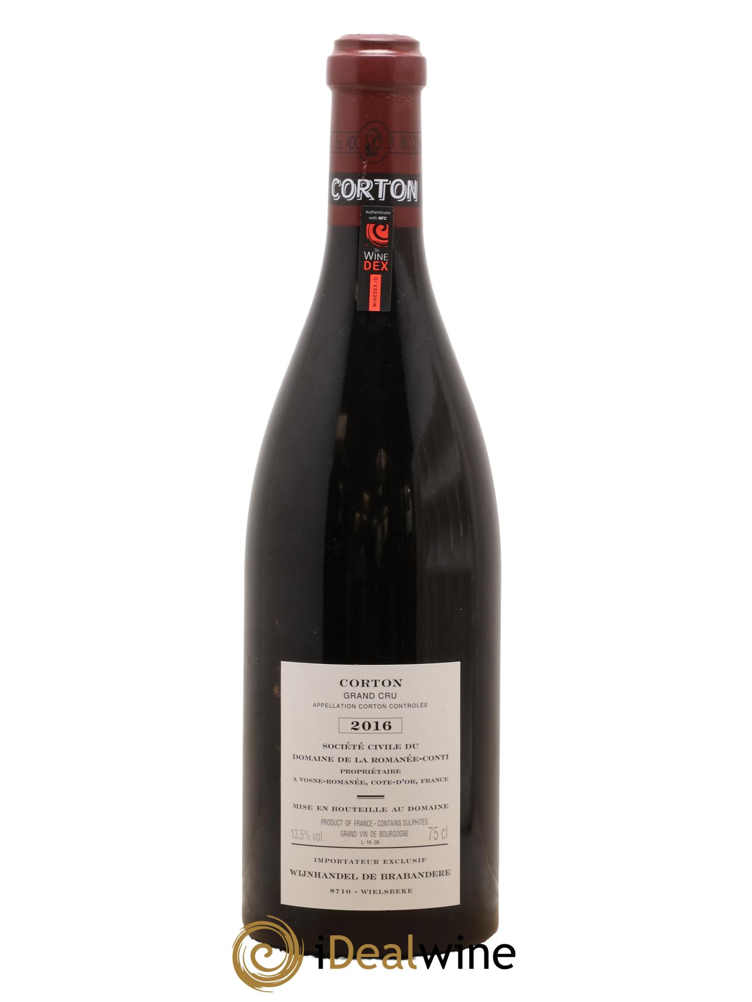Corton Grand Cru Domaine de la Romanée-Conti 2016 - Lot de 1 bouteille - 1
