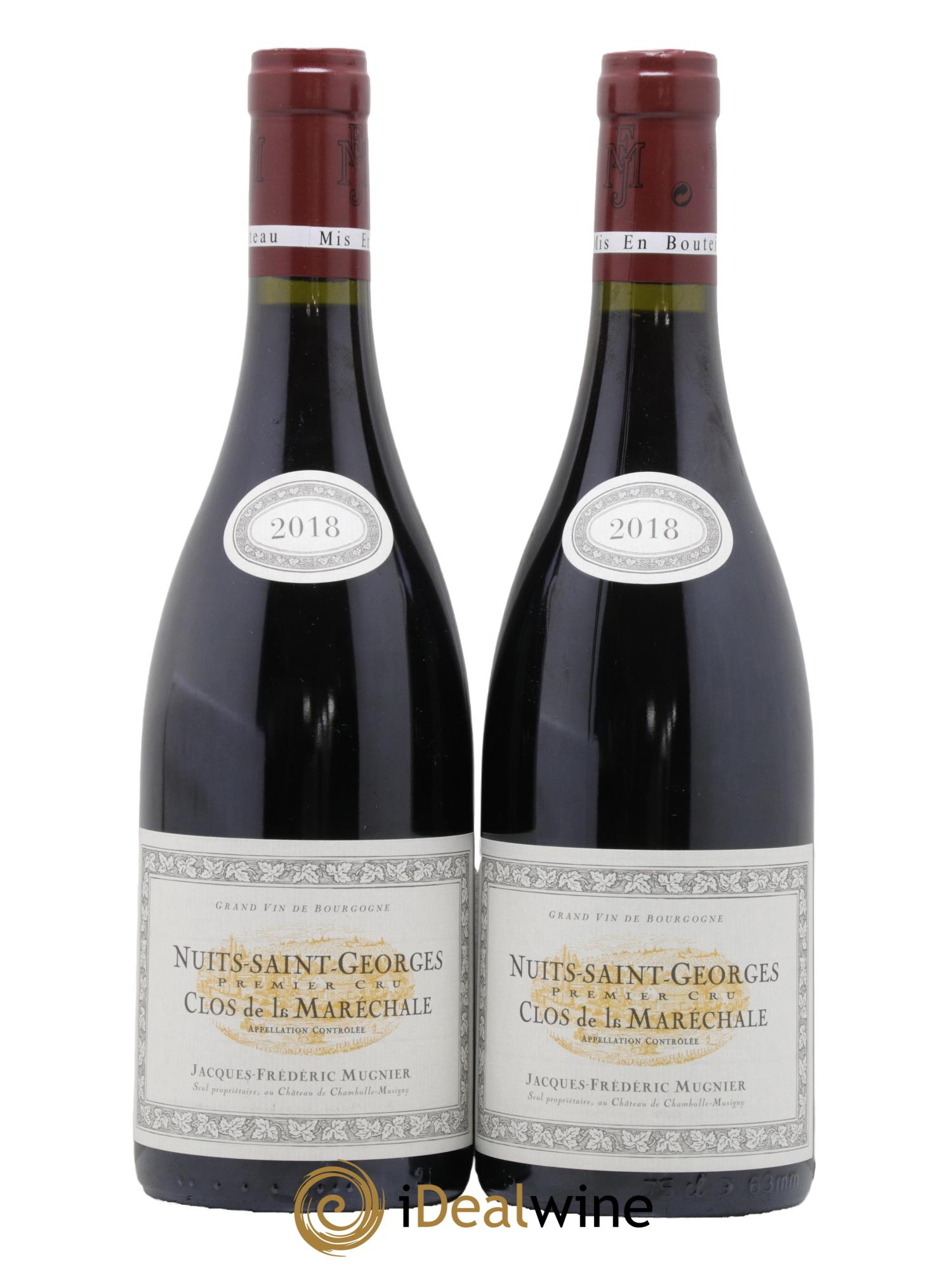 Nuits-Saint-Georges 1er Cru Clos de La Maréchale Jacques-Frédéric Mugnier 2018 - Lot de 2 bouteilles - 0