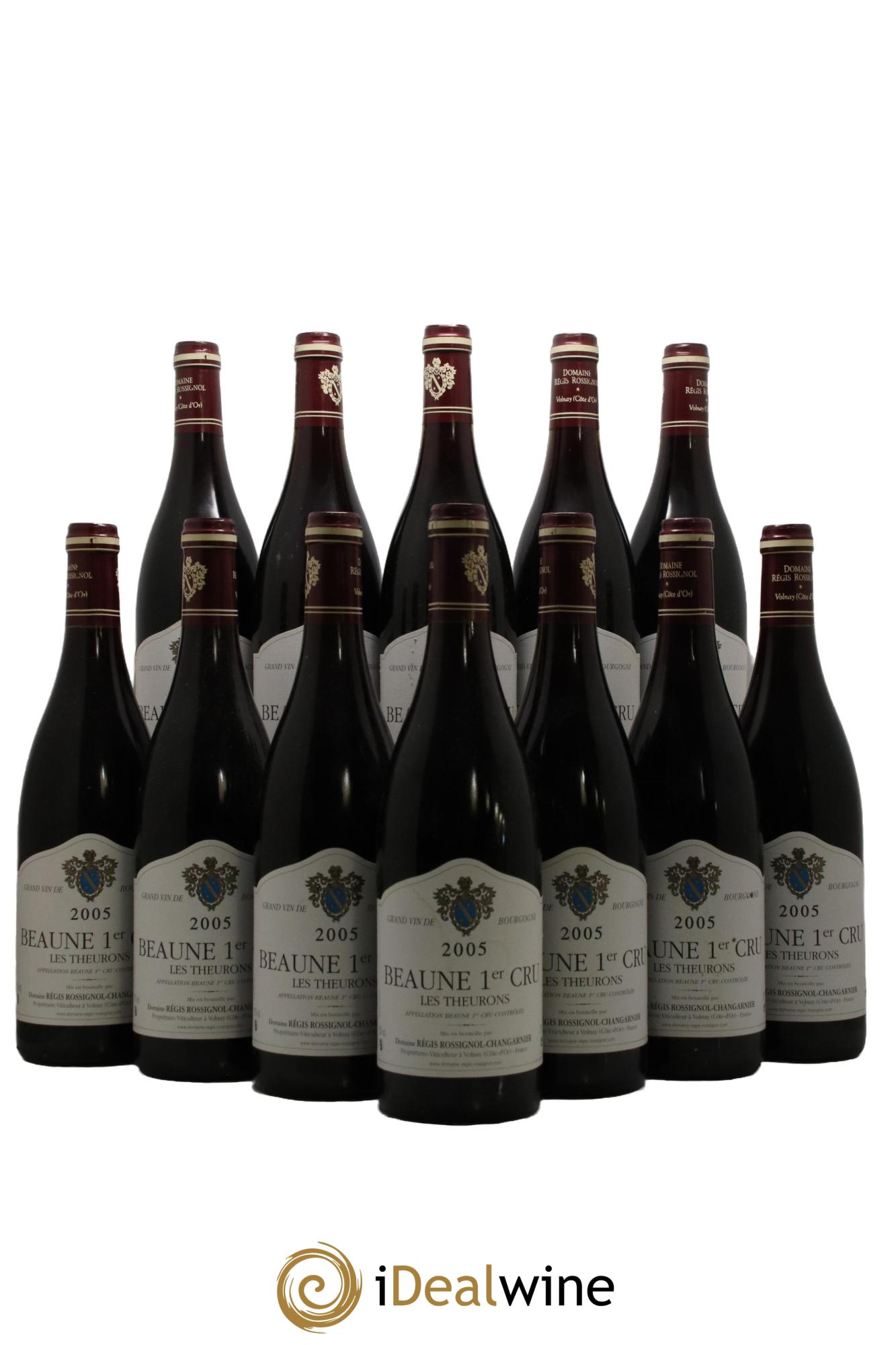Beaune 1er Cru Les Theurons Rossignol-Changarnier 2005 - Lot de 12 bouteilles - 0