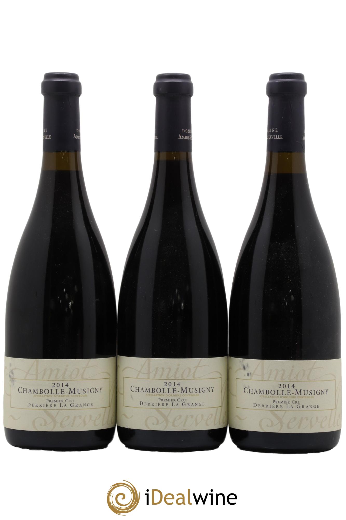 Chambolle-Musigny 1er Cru Derrière la Grange Amiot-Servelle 2014 - Lotto di 3 bottiglie - 0