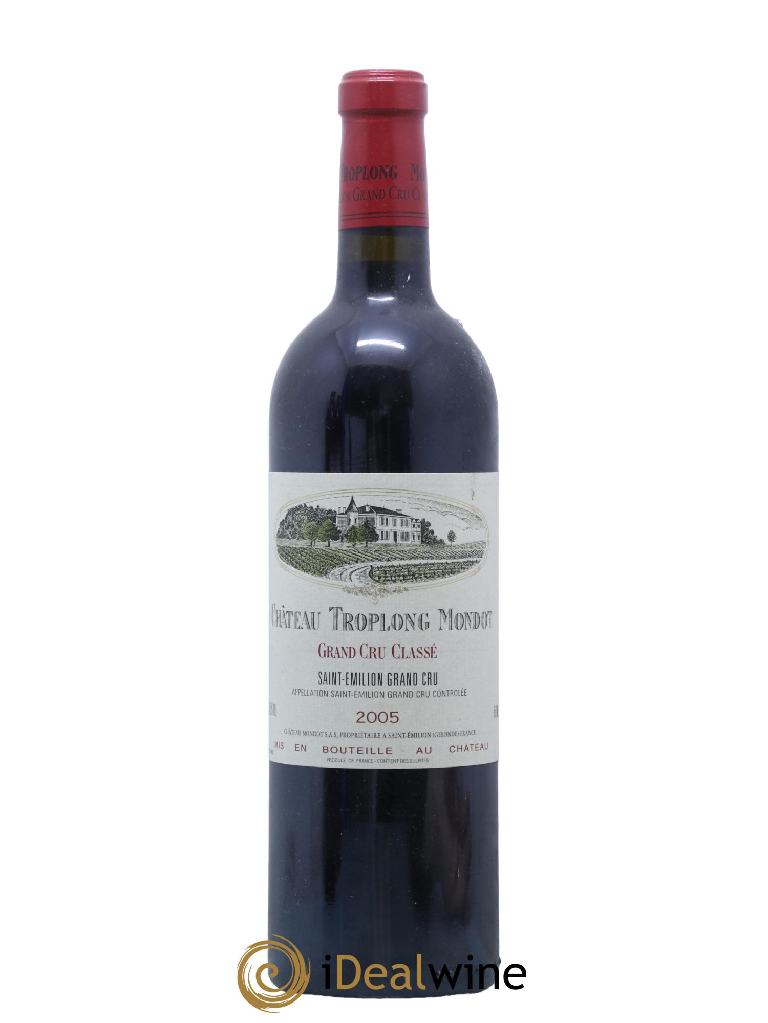 Château Troplong Mondot 1er Grand Cru Classé B 2005 - Lot de 1 bouteille - 0