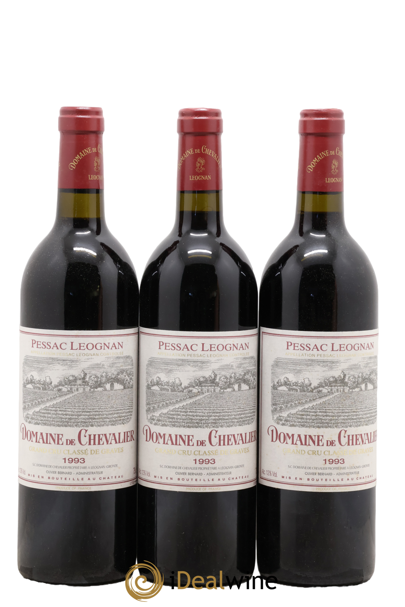 Domaine de Chevalier Cru Classé de Graves 1993 - Posten von 3 Flaschen - 0