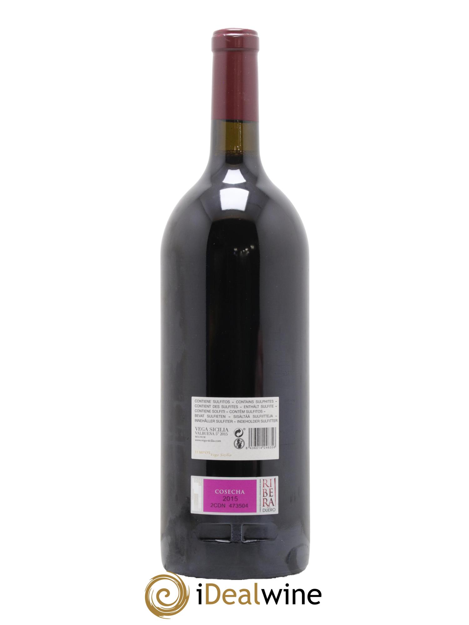 Ribera Del Duero DO Vega Sicilia Valbuena 5 ano Famille Alvarez 2015 - Lot of 1 magnum - 2