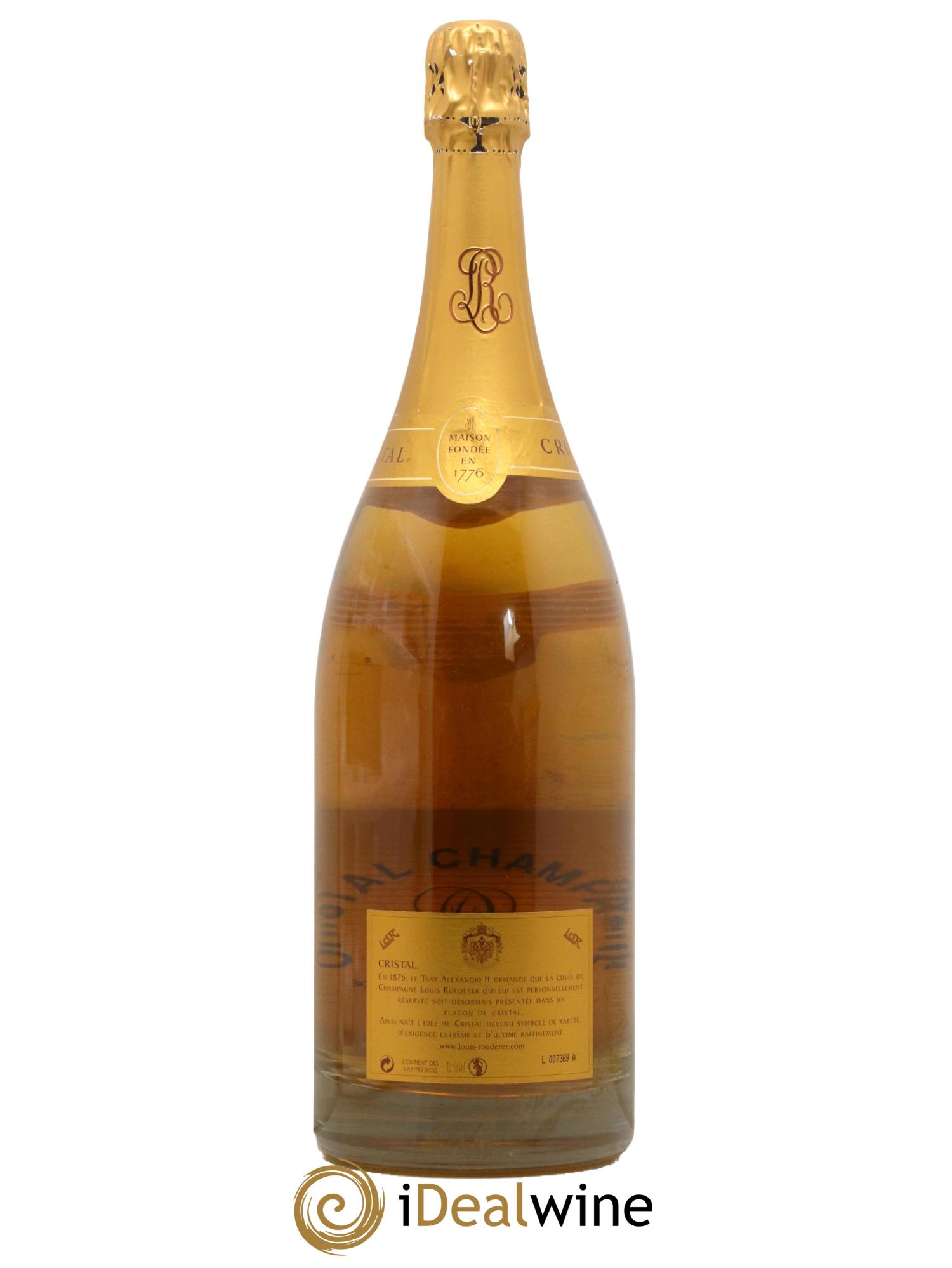 Cristal Louis Roederer 2002 - Posten von 1 Magnum - 1