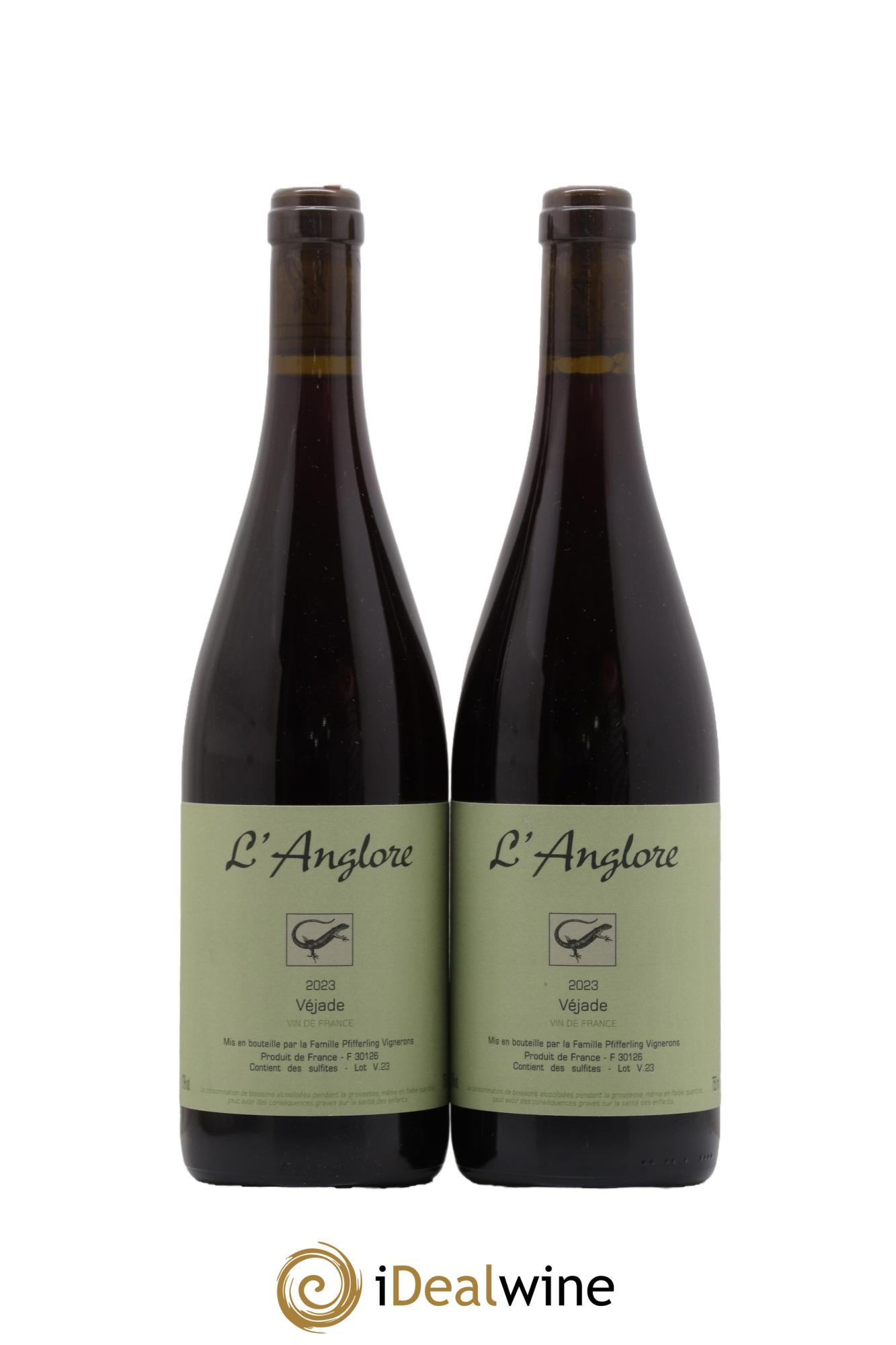 Vin de France Véjade L'Anglore 2023 - Lot de 2 bouteilles - 0