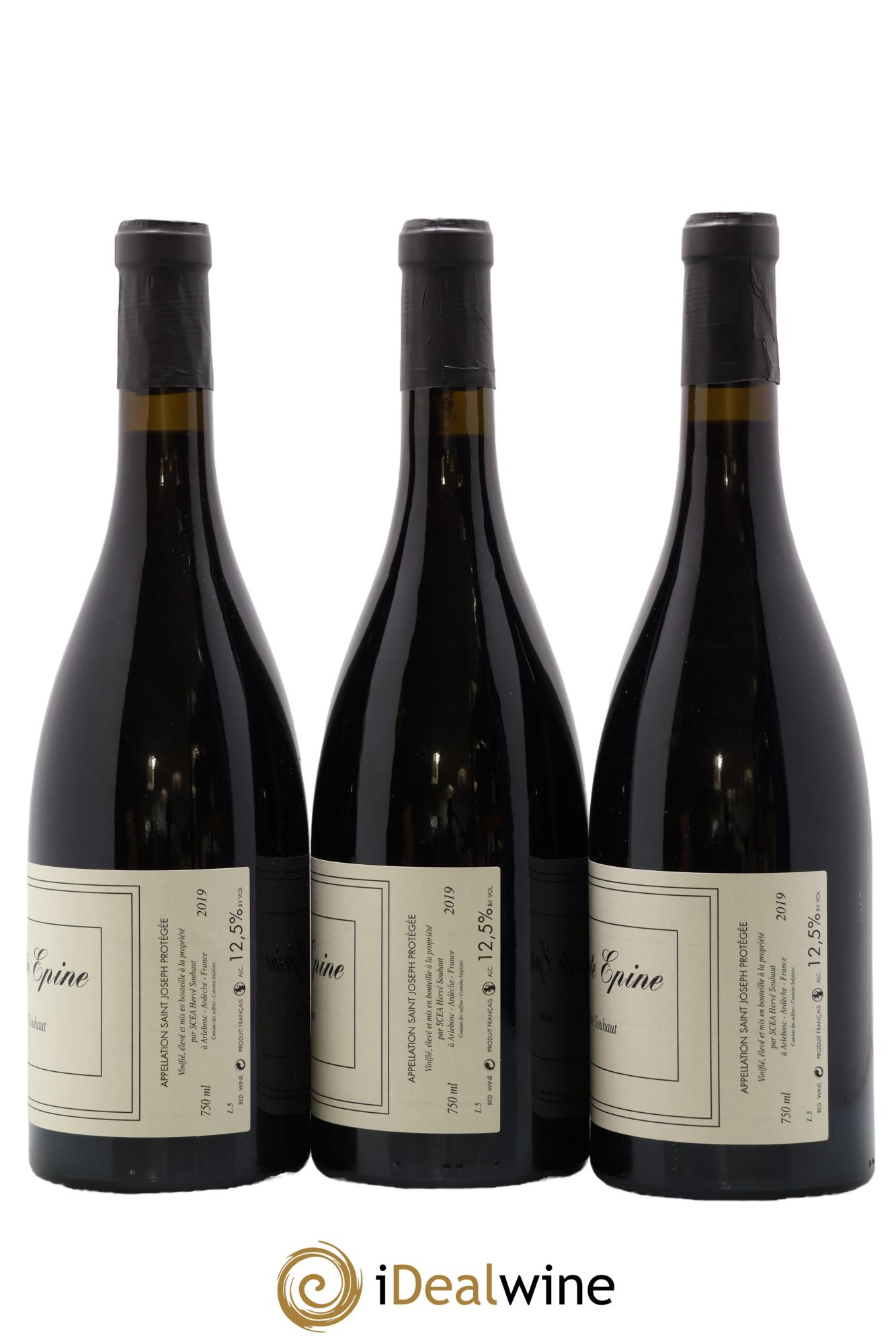 Saint-Joseph Sainte Epine Hervé Souhaut - Domaine Romaneaux-Destezet 2019 - Lot de 3 bouteilles - 1