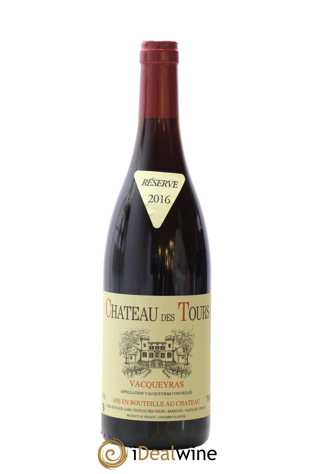 Vacqueyras Château des Tours Emmanuel Reynaud 2016 - Lot de 1 bouteille - 0
