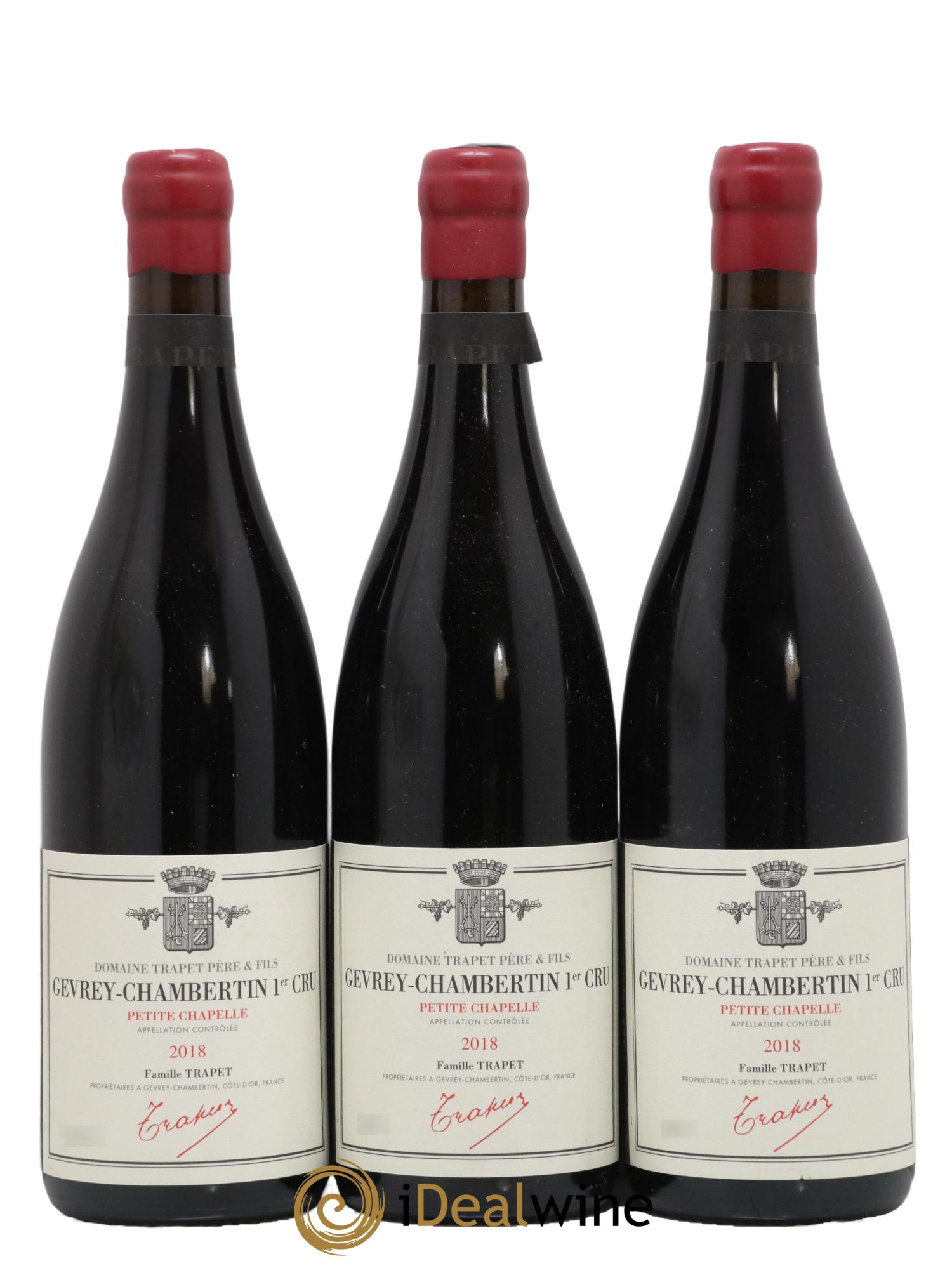 Gevrey-Chambertin 1er Cru Petite Chapelle Domaine Trapet 2018 - Lot de 3 bouteilles - 0