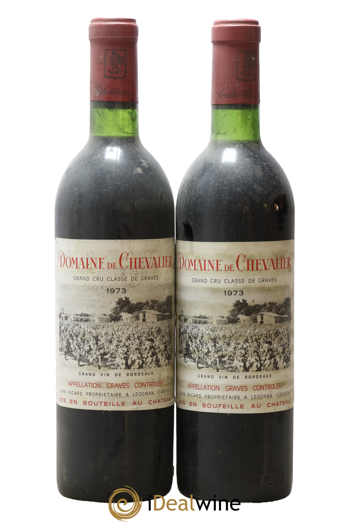 Domaine de Chevalier Cru Classé de Graves 1973 - Lot of 2 bottles - 0