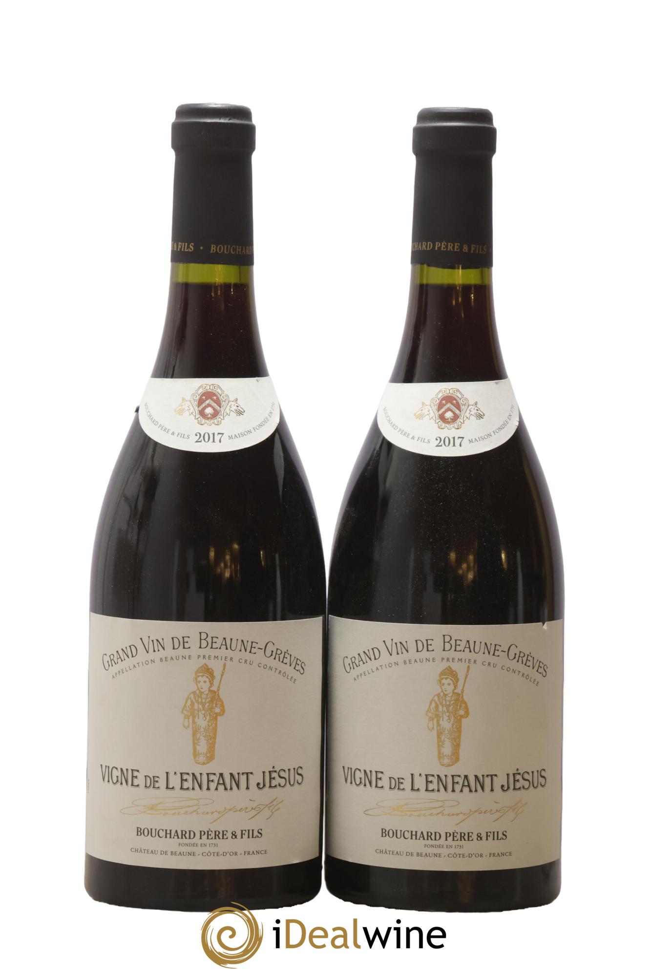 Beaune 1er Cru Grèves - Vigne de l'Enfant Jésus Bouchard Père & Fils 2017 - Lot of 2 bottles - 0