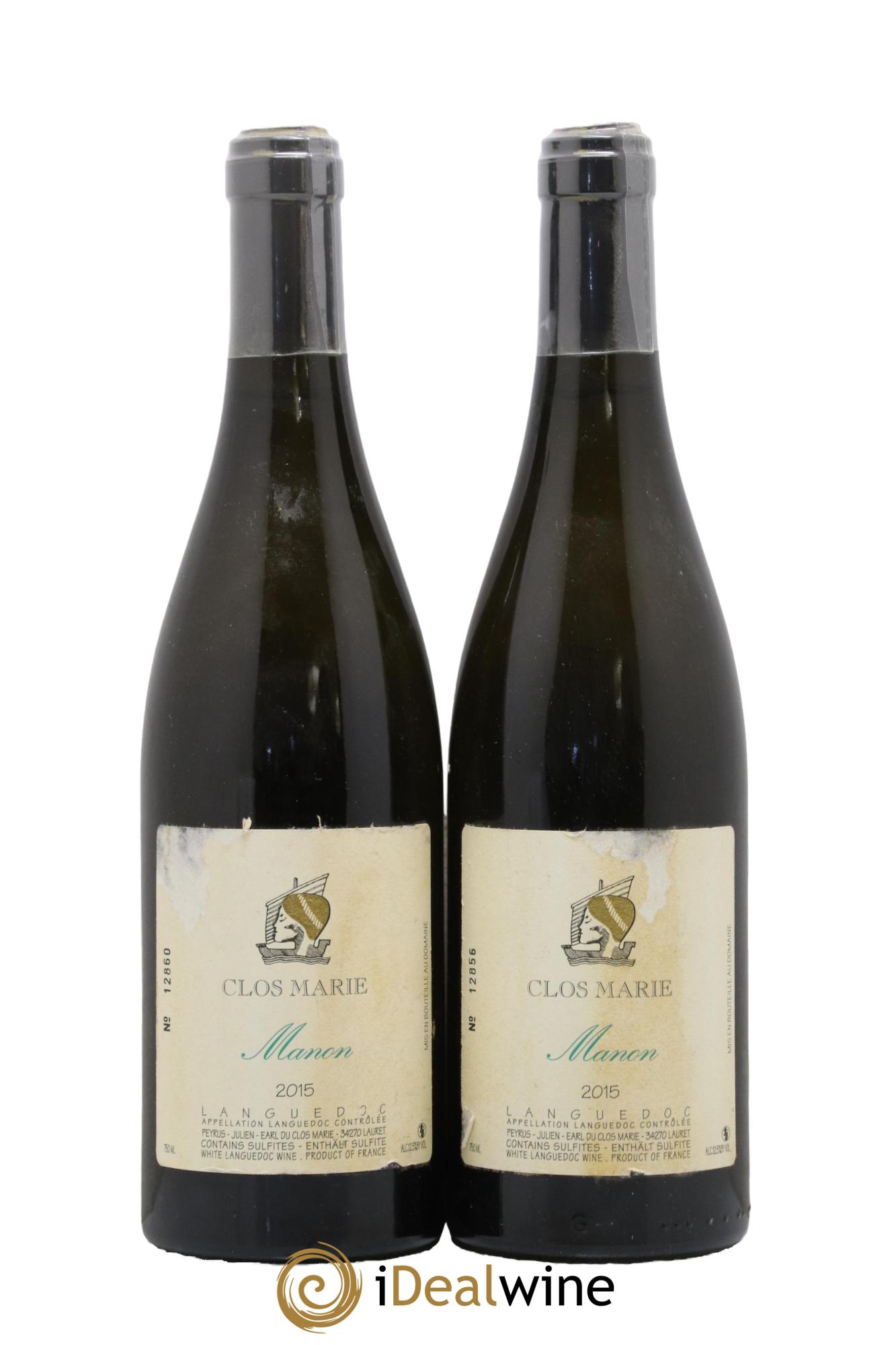 Languedoc Clos Marie Manon Christophe Peyrus et Françoise Julien 2015 - Lot de 2 bouteilles - 0