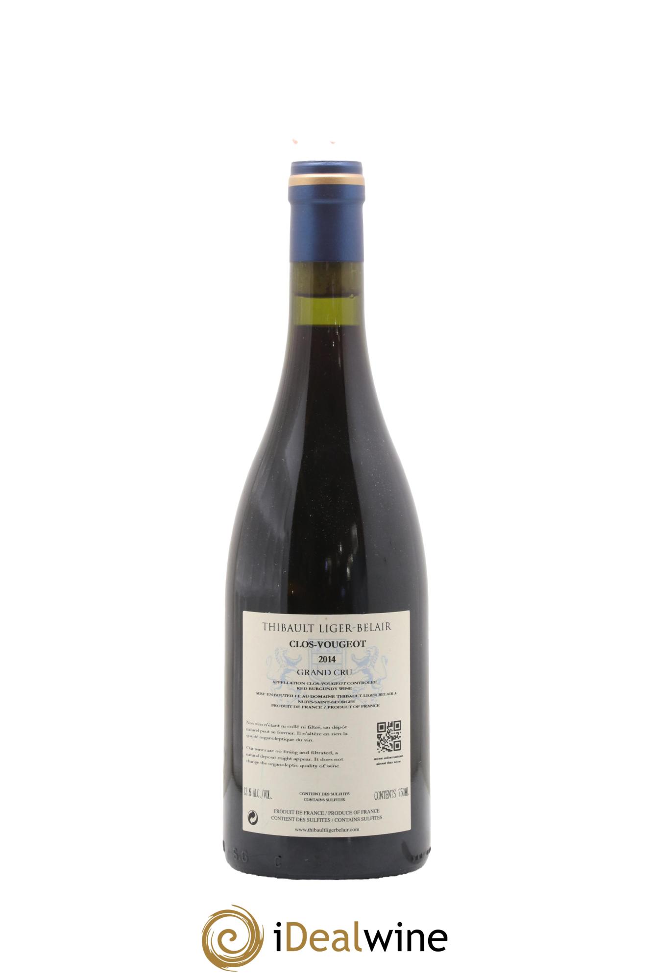 Clos de Vougeot Grand Cru Thibault Liger-Belair 2014 - Lot de 1 bouteille - 1