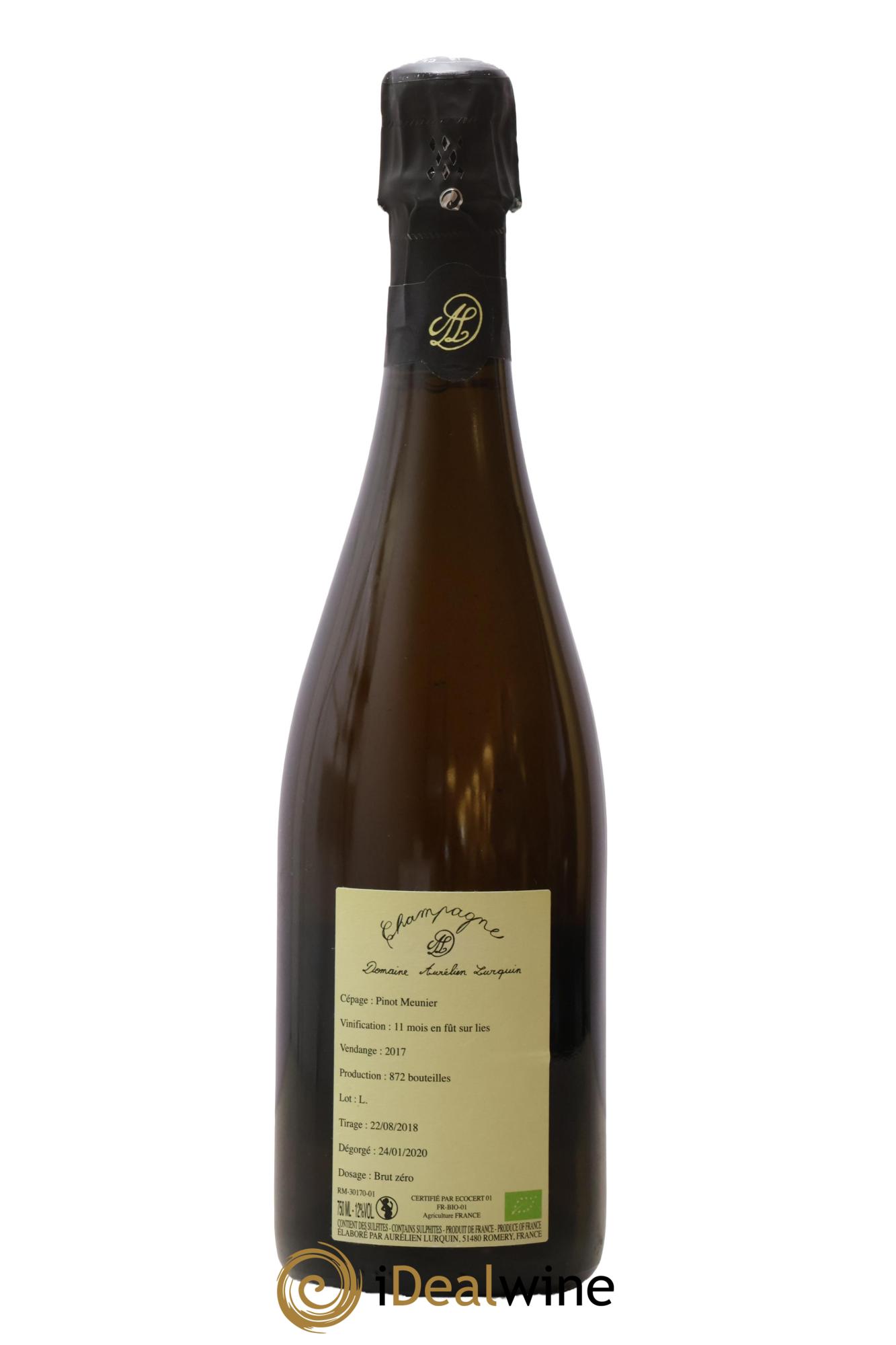100% Meunier Aurélien Lurquin Pinot Meunier Aurelien Lurquin 2017 - Lot de 1 bouteille - 1