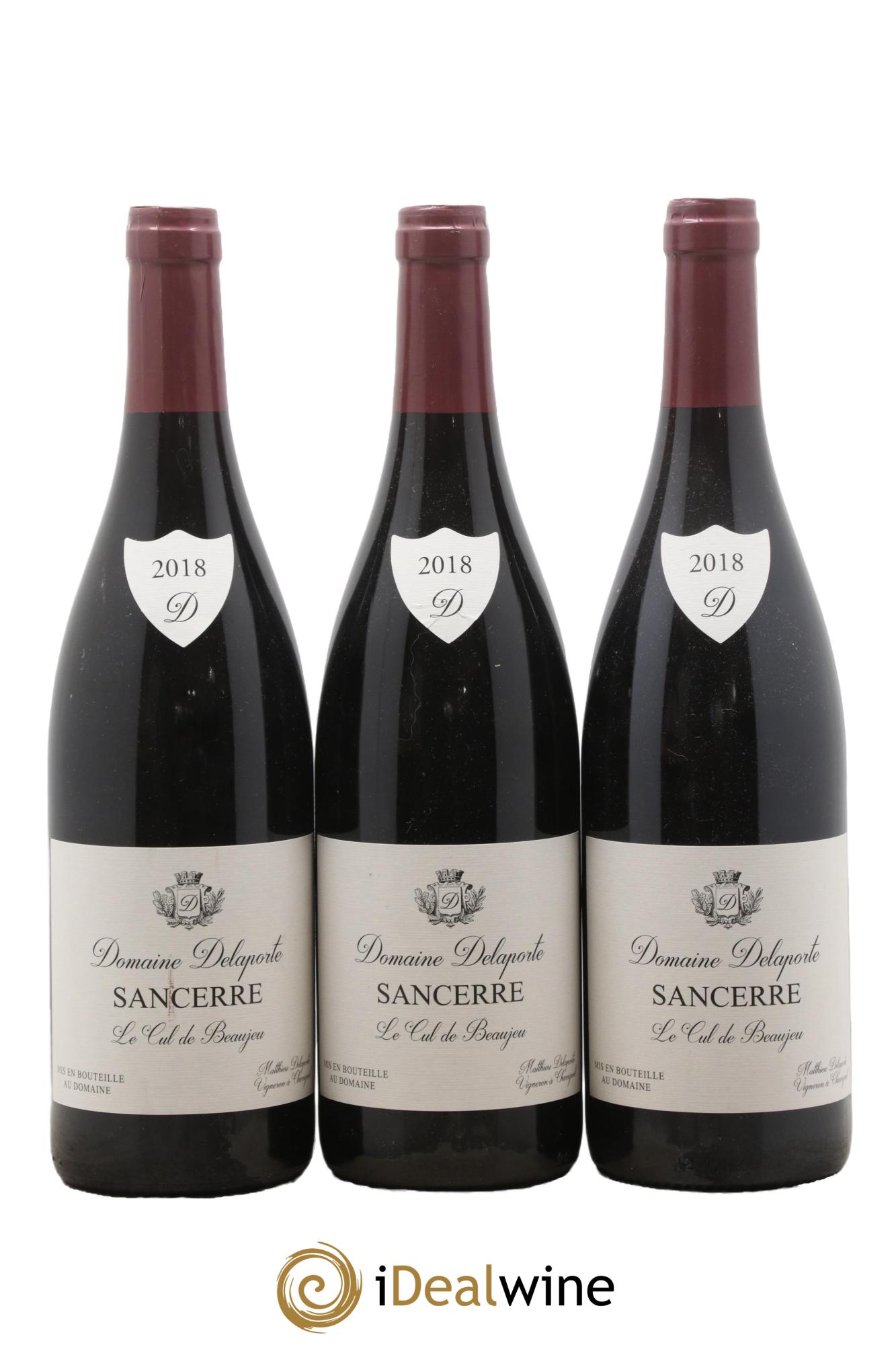 Sancerre Le Cul de Beaujeu Delaporte 2018 - Lot de 3 bouteilles - 0