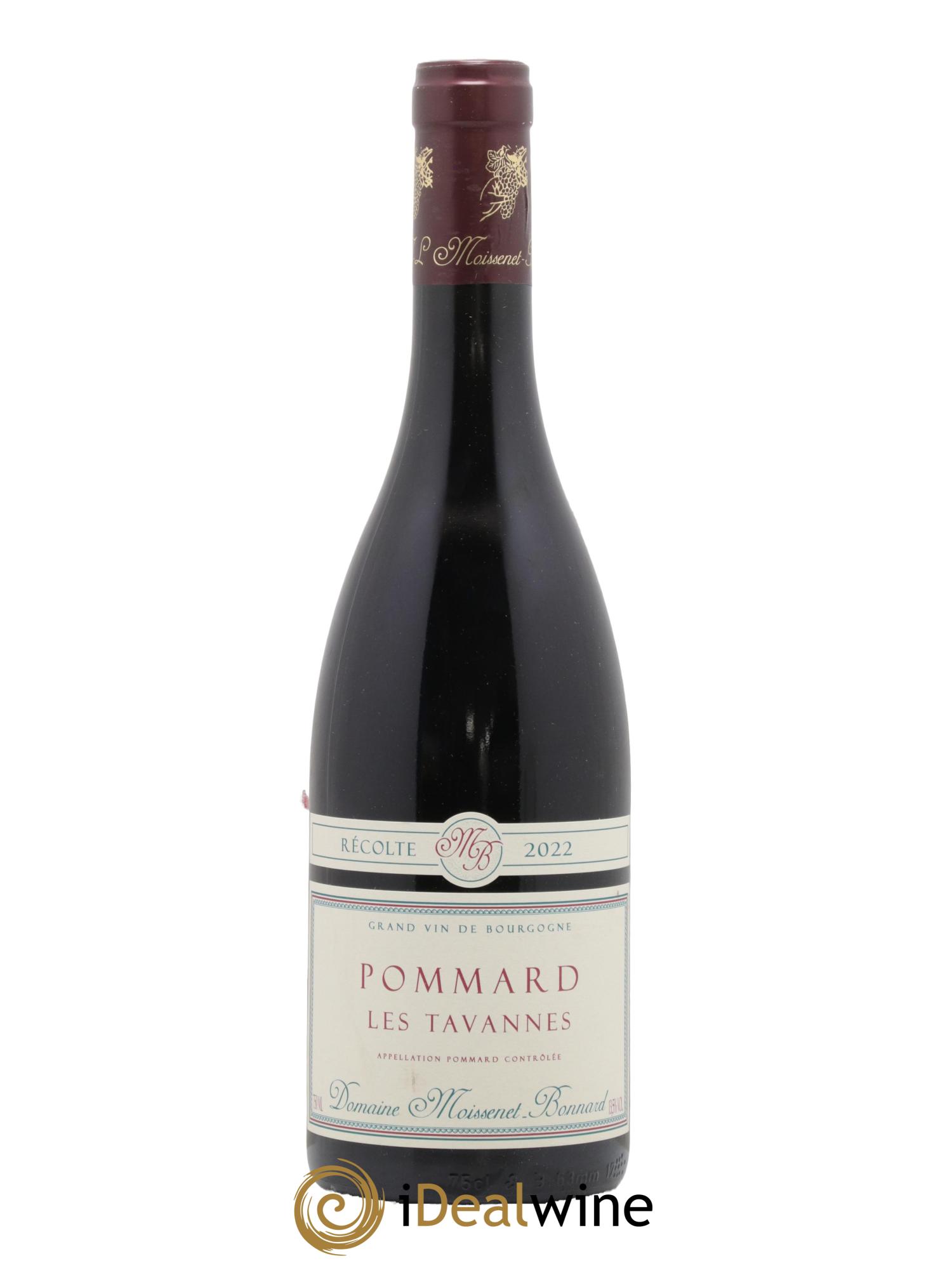 Pommard Les Tavannes Moissenet Bonnard 2022 - Lot de 1 bouteille - 0