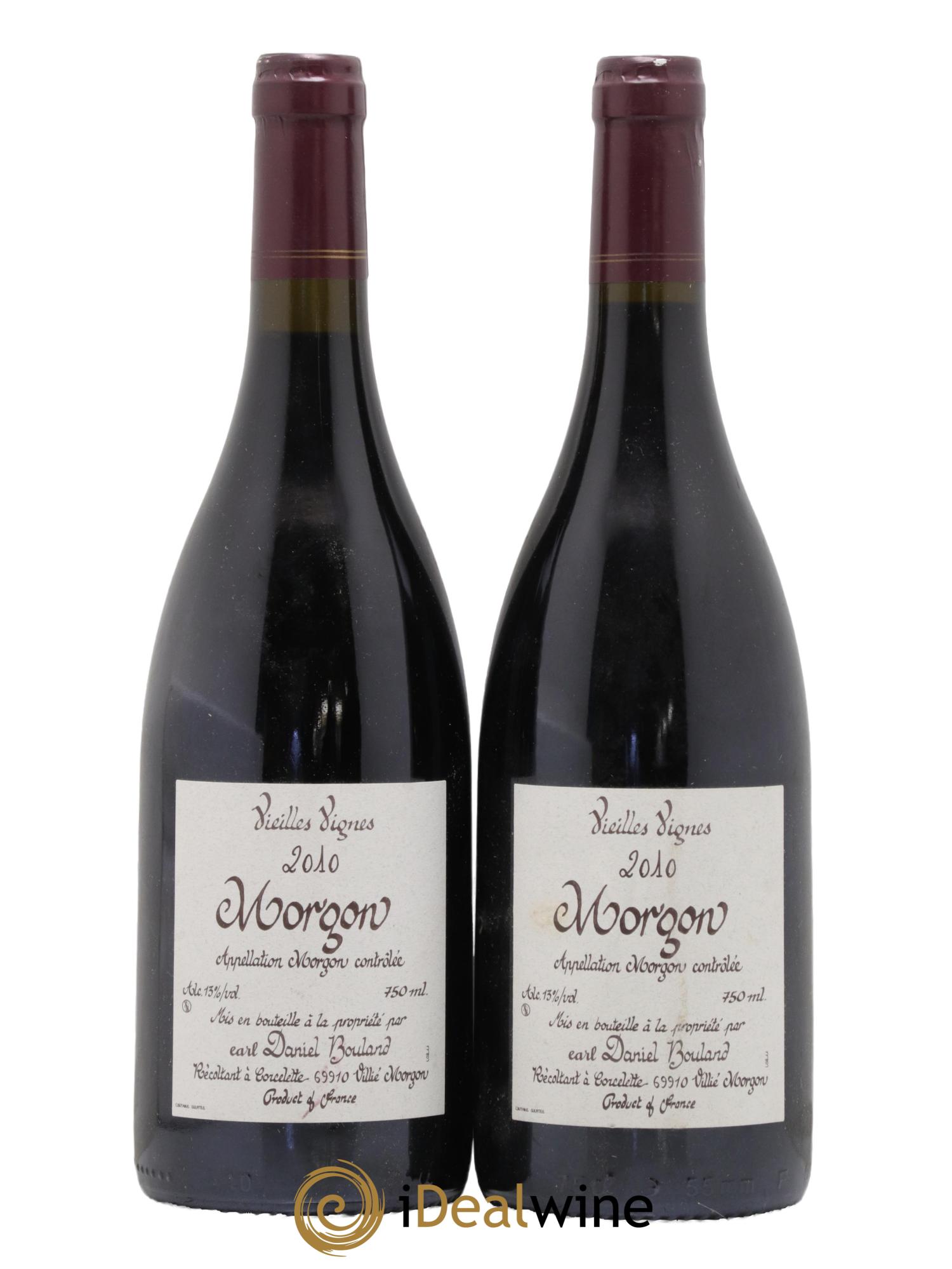 Morgon Vieilles Vignes Daniel Bouland (Domaine) 2010 - Lot de 2 bouteilles - 0