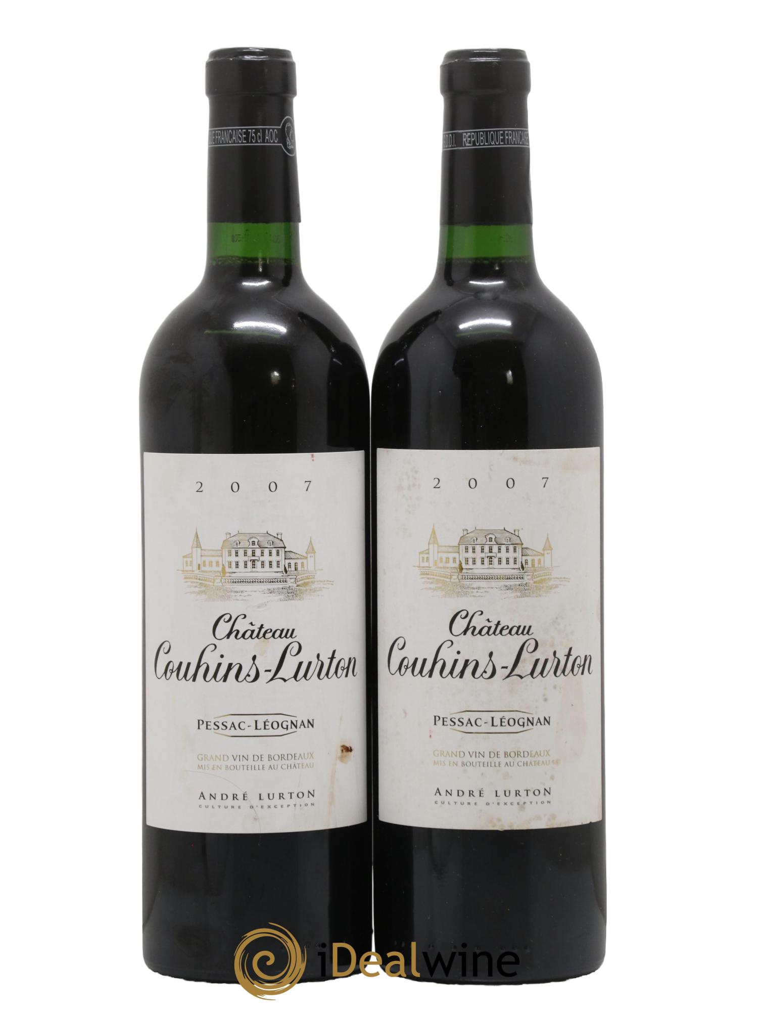 Château Couhins-Lurton 2007 - Lot of 2 bottles - 0