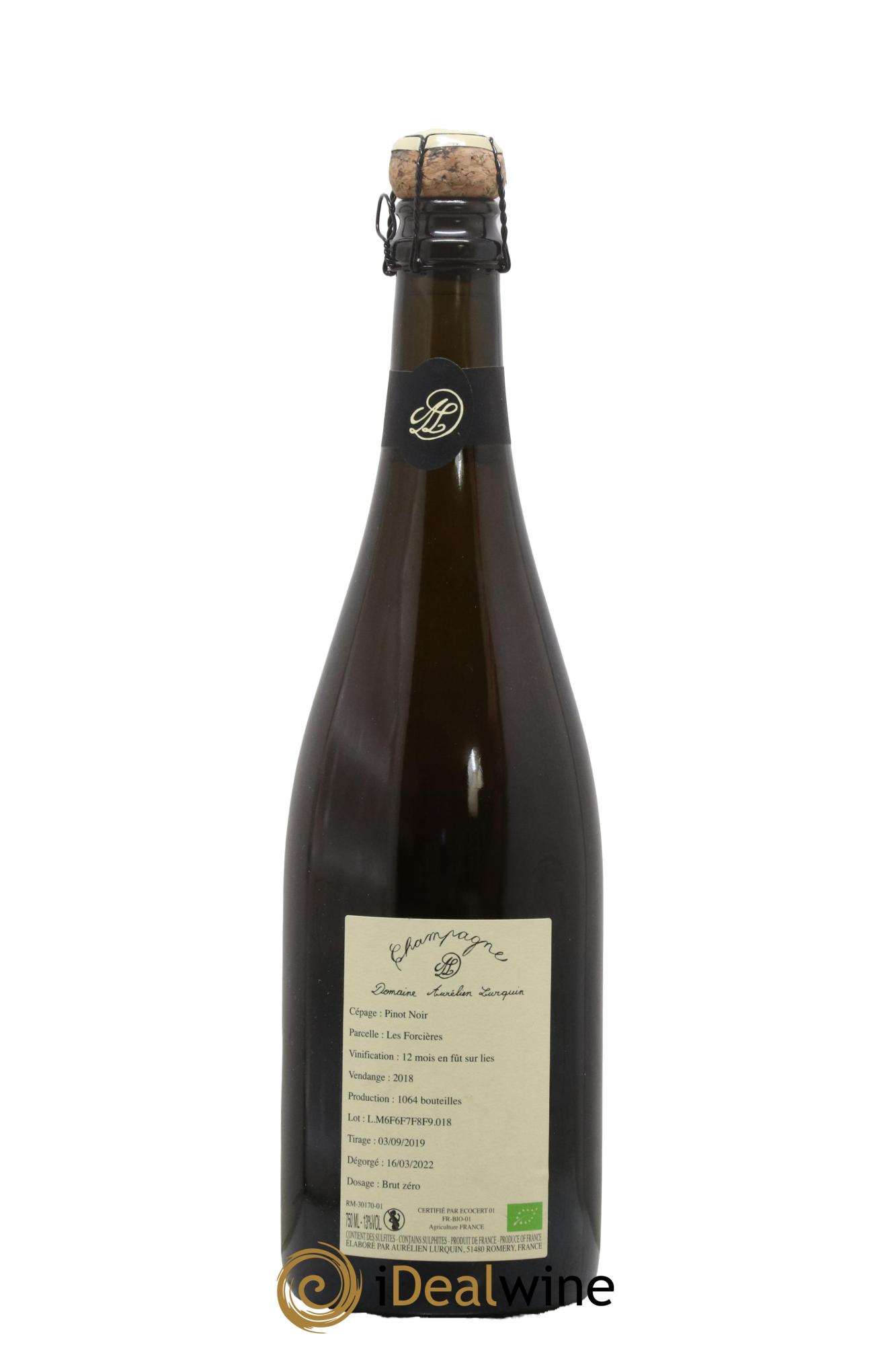 Pinot Noir Les Forcières Aurélien Lurquin 2018 - Lot of 1 bottle - 1