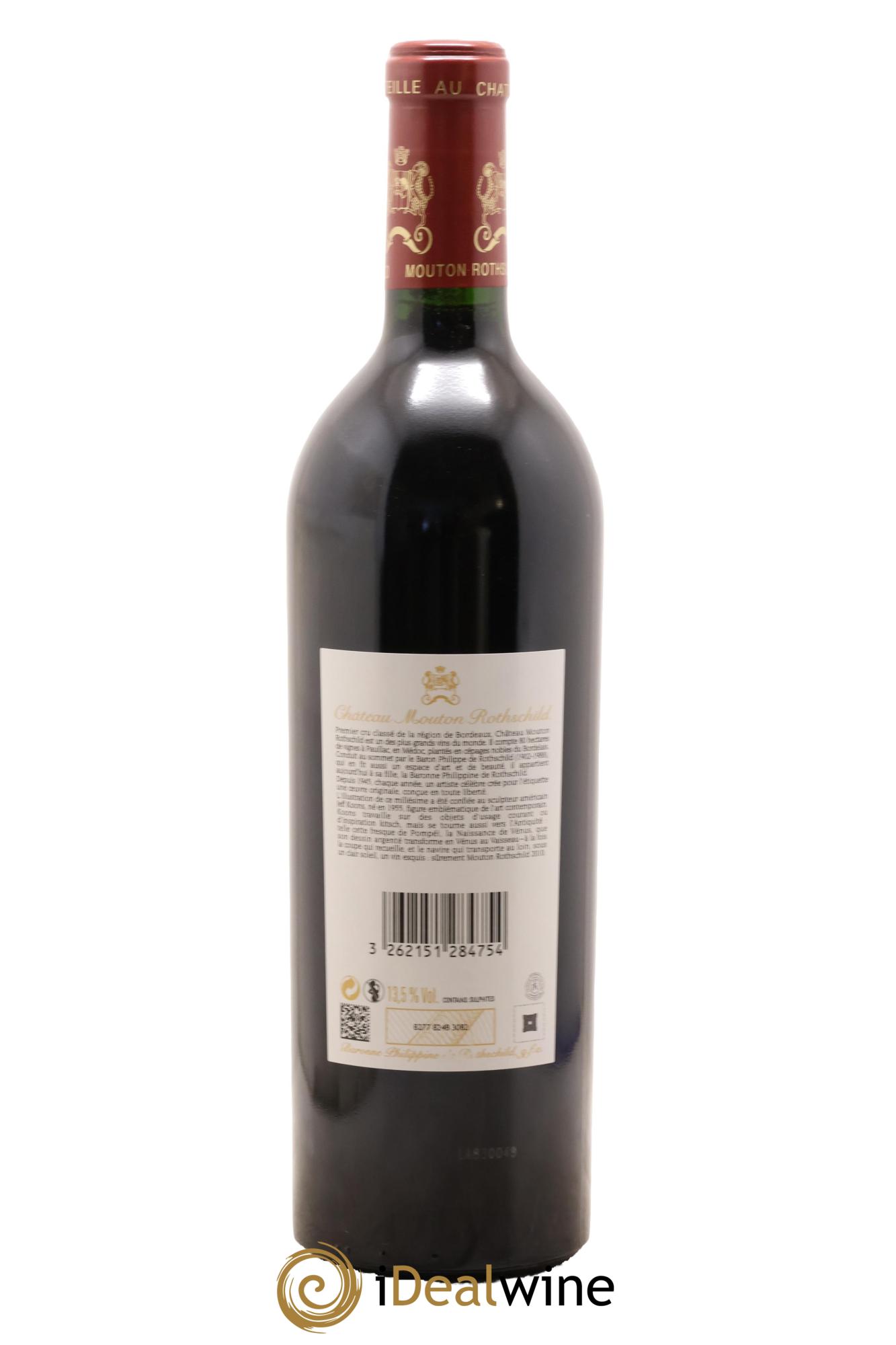 Château Mouton Rothschild 1er Grand Cru Classé 2010 - Lot de 1 bouteille - 1