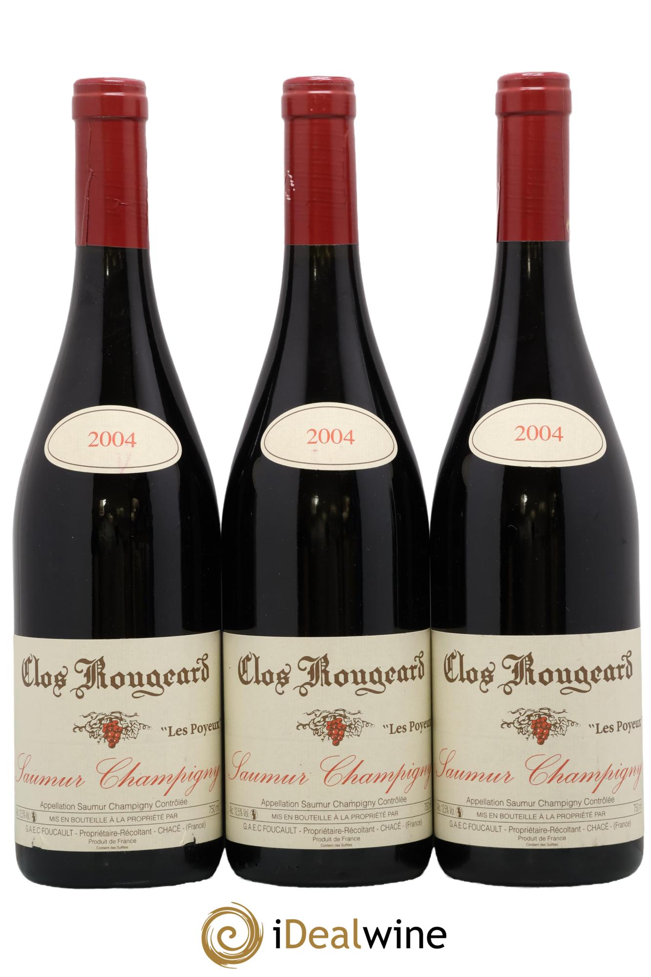Saumur-Champigny Les Poyeux Clos Rougeard 2004 - Lot de 3 bouteilles - 0