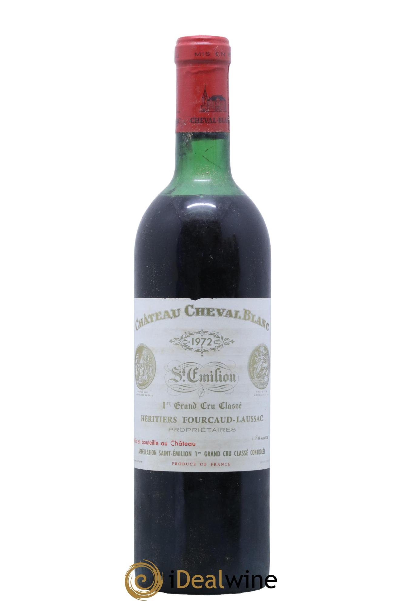 Château Cheval Blanc 1er Grand Cru Classé A 1972 - Lot de 1 bouteille - 0