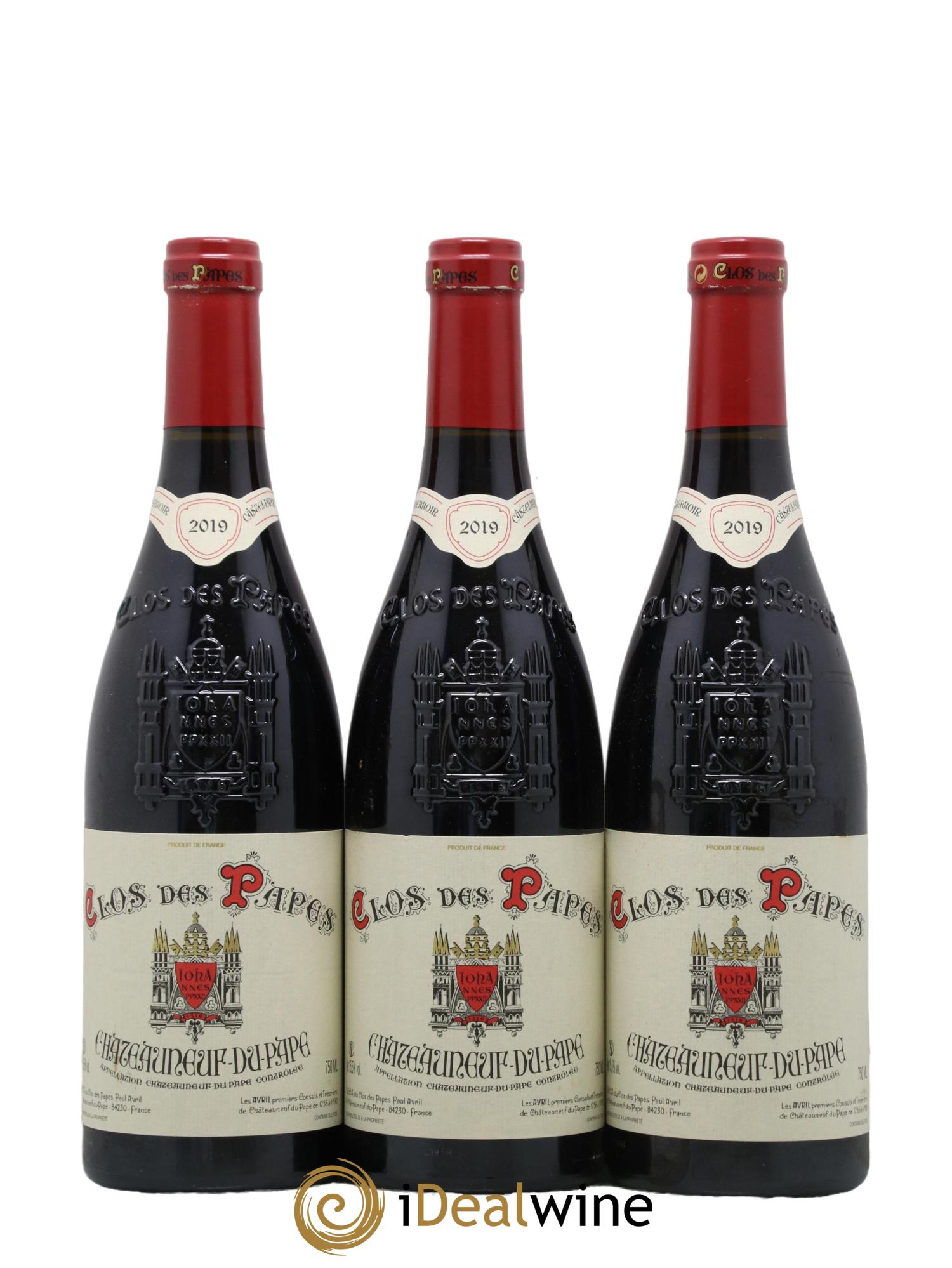 Châteauneuf-du-Pape Clos des Papes - Paul Avril 2019 - Lot de 12 bouteilles - 2