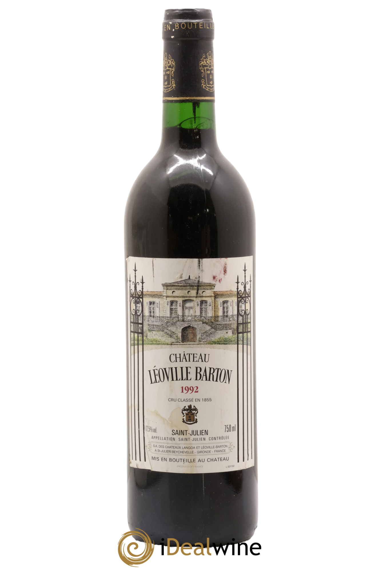 Château Léoville Barton 2ème Grand Cru Classé 1992 - Lot de 1 bouteille - 0
