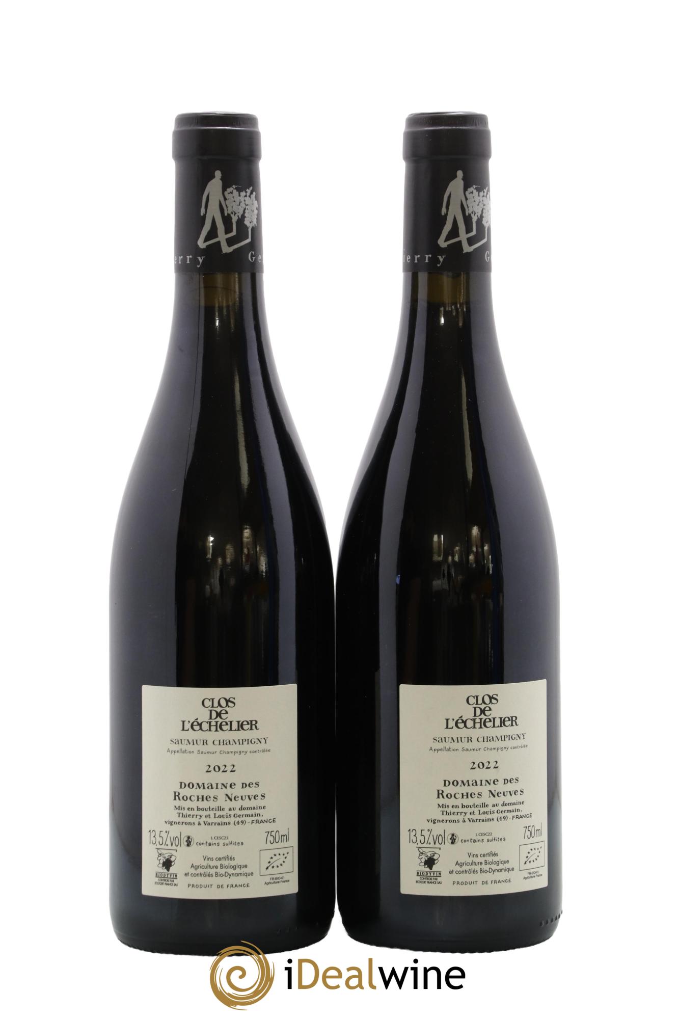 Saumur-Champigny Clos de l'Echelier Domaine des Roches Neuves - Thierry Germain 2022 - Lot de 2 bouteilles - 1