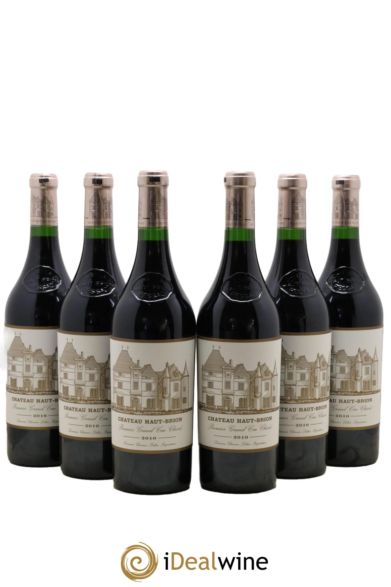 Château Haut Brion 1er Grand Cru Classé 2010 - Lot de 6 bouteilles - 0
